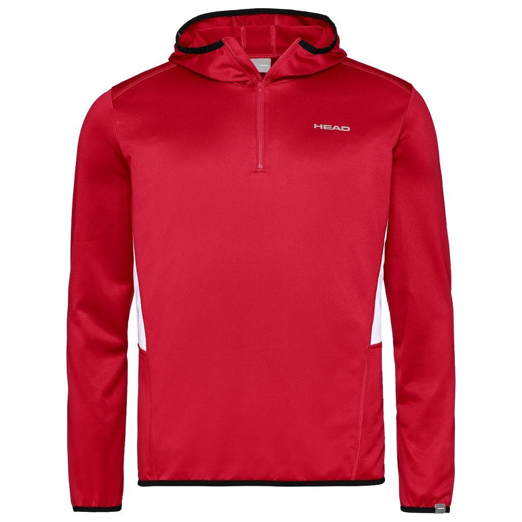 Head Kapuzenpullover Hoodie mit Kapuze Club Technical Half-Zip rot Herren