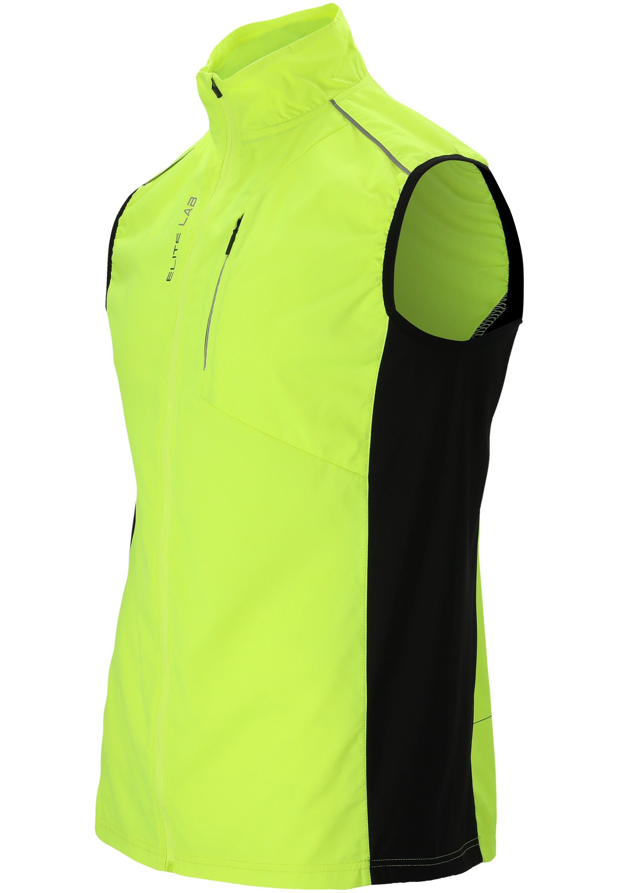 ELITE LAB Funktionsweste Shell X1 Elite mit hochwertiger Lauf-Ausstattung (wind -und wasserdicht)