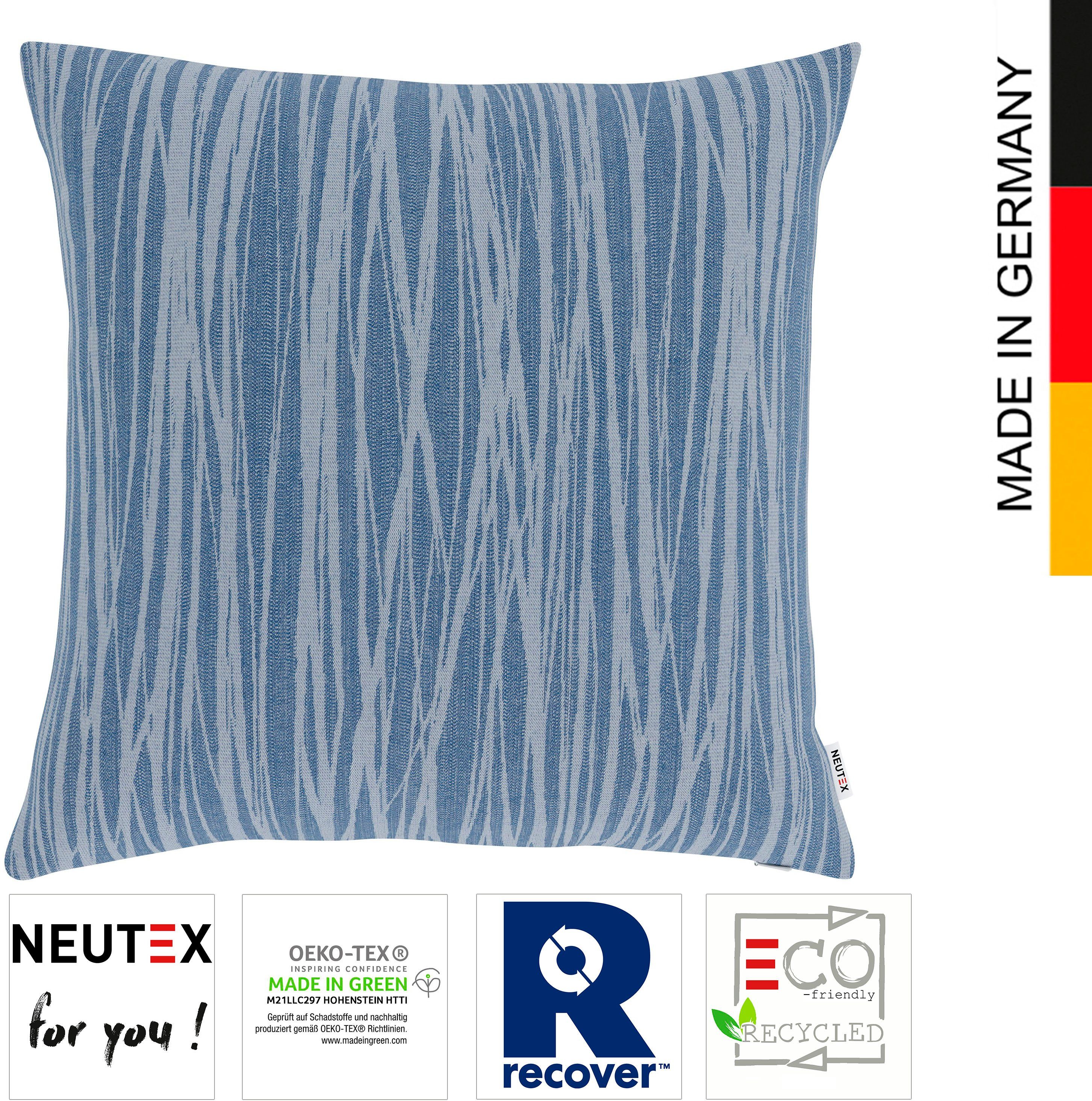 ohne Stück), Neutex David Kissenhülle for jeansblau (1 Eco, you! Füllung