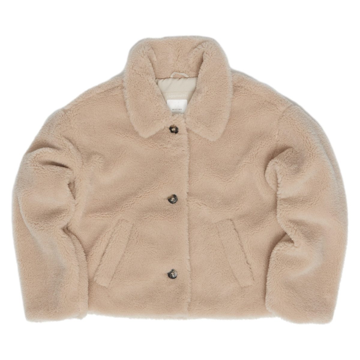 MAZINE Winterjacke Mazine Faux-Fur Button Jacket - Kunstfelljacke