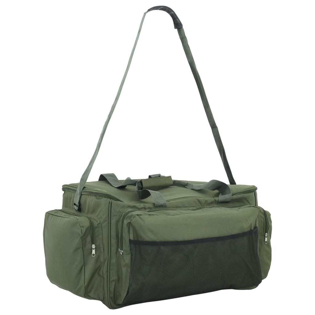 vidaXL Sporttasche Angeltasche Wasserdicht Dunkelgrün Oxford-Gewebe