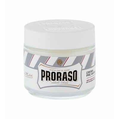 PRORASO Rasiercreme white Pre Shave Cream Sensitive Skin 100ml