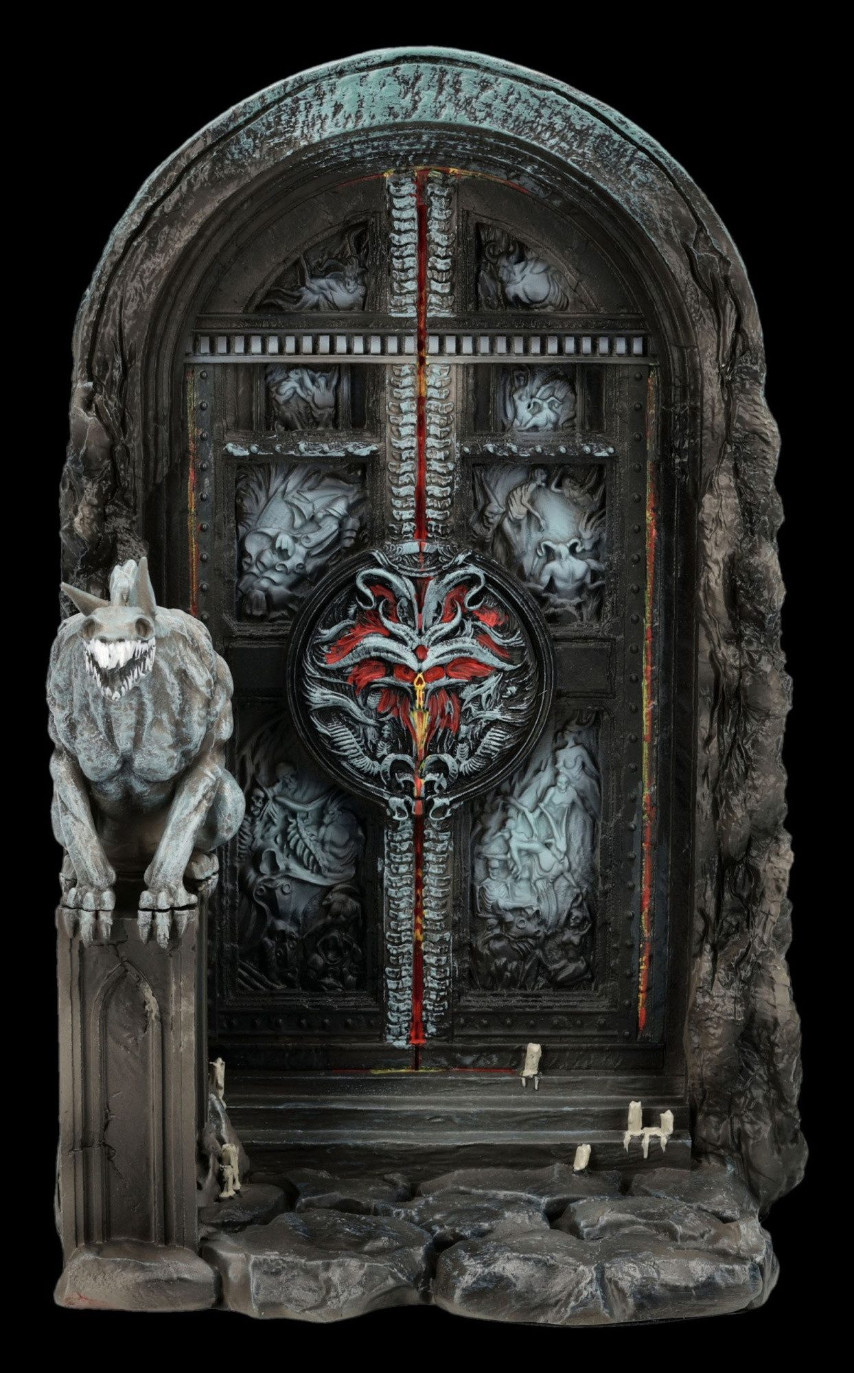 Figuren Shop GmbH Buchstütze Diablo IV Buchstütze – Höllentor Gothic Fantasy Dekoration 19.5 cm (1 St)