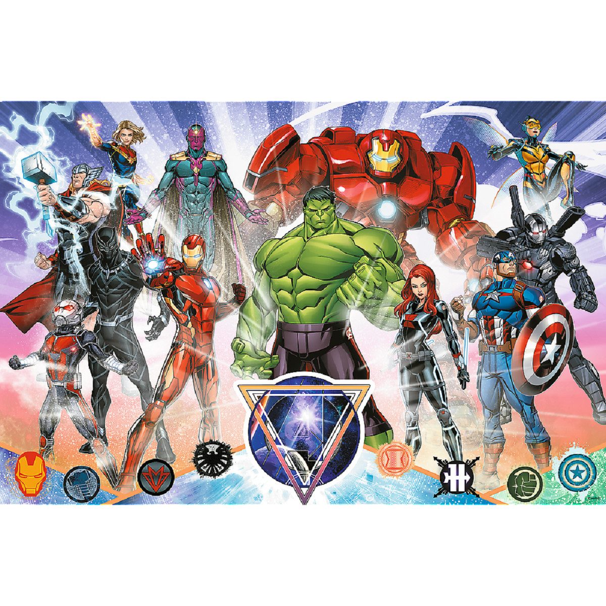 MARVEL Puzzle Avengers Puzzle Spannende Herausforderung für Fans, 160 Puzzleteile