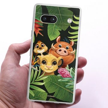 DeinDesign Handyhülle Disney Simba Timon und Pumbaa Simbas Friends, Google Pixel 7a Silikon Hülle Bumper Case Handy Schutzhülle