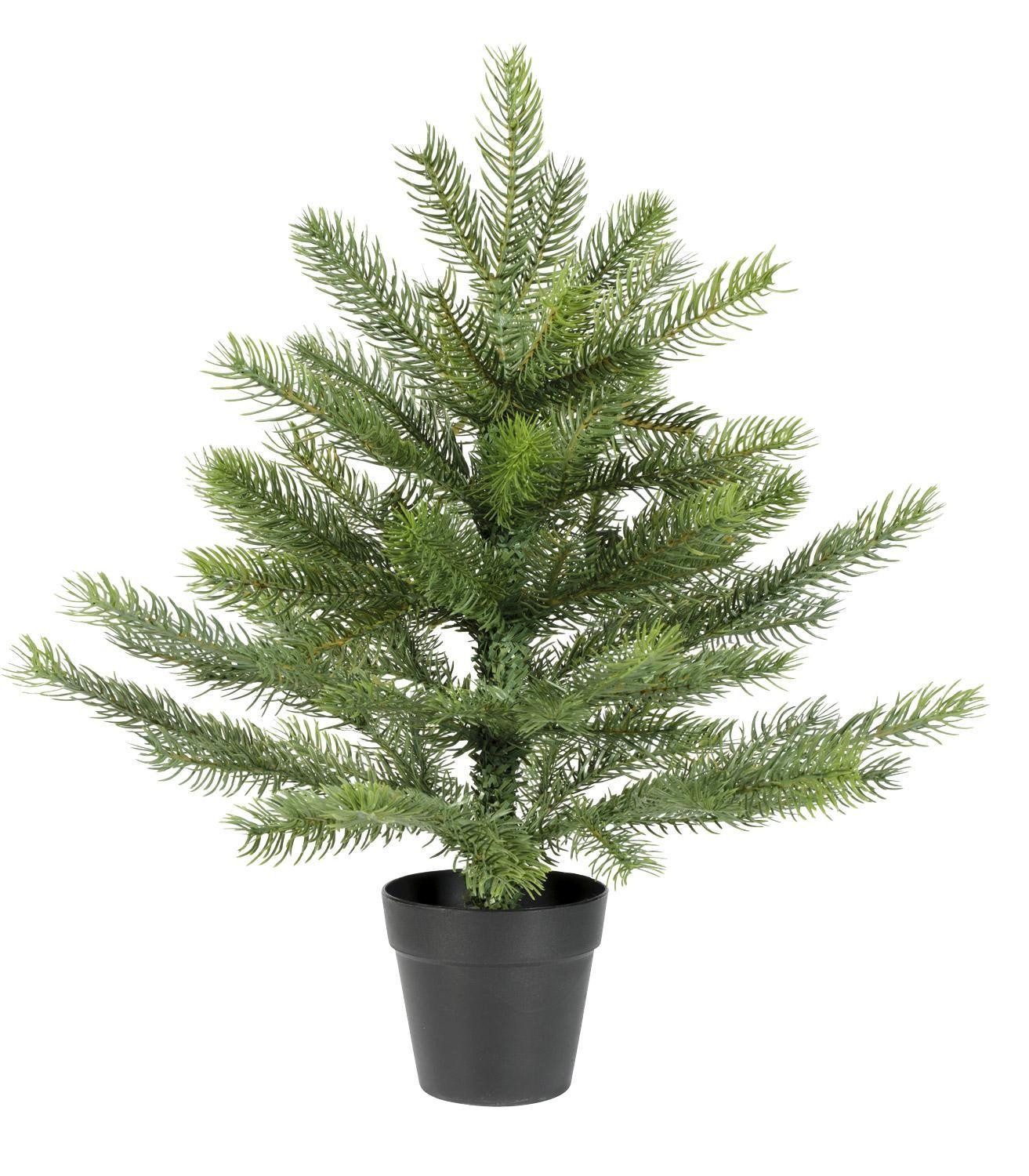 casa NOVA Künstlicher Weihnachtsbaum GRANDIS, H 45 cm, Grün, Kunststoff, mit Kunststofftopf