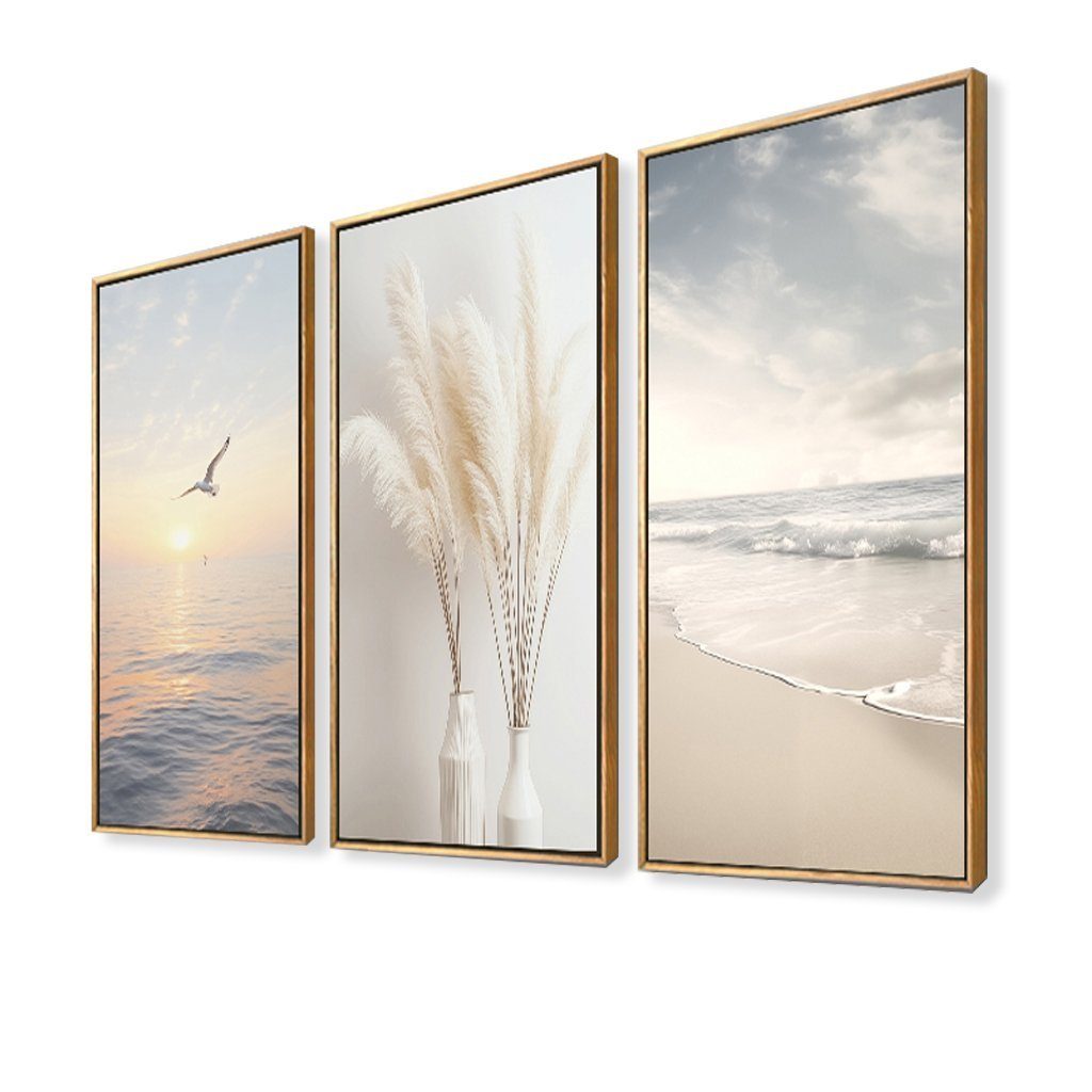 Visario Leinwandbild 3-teiliges Wandbild von Visario, günstig online kaufen