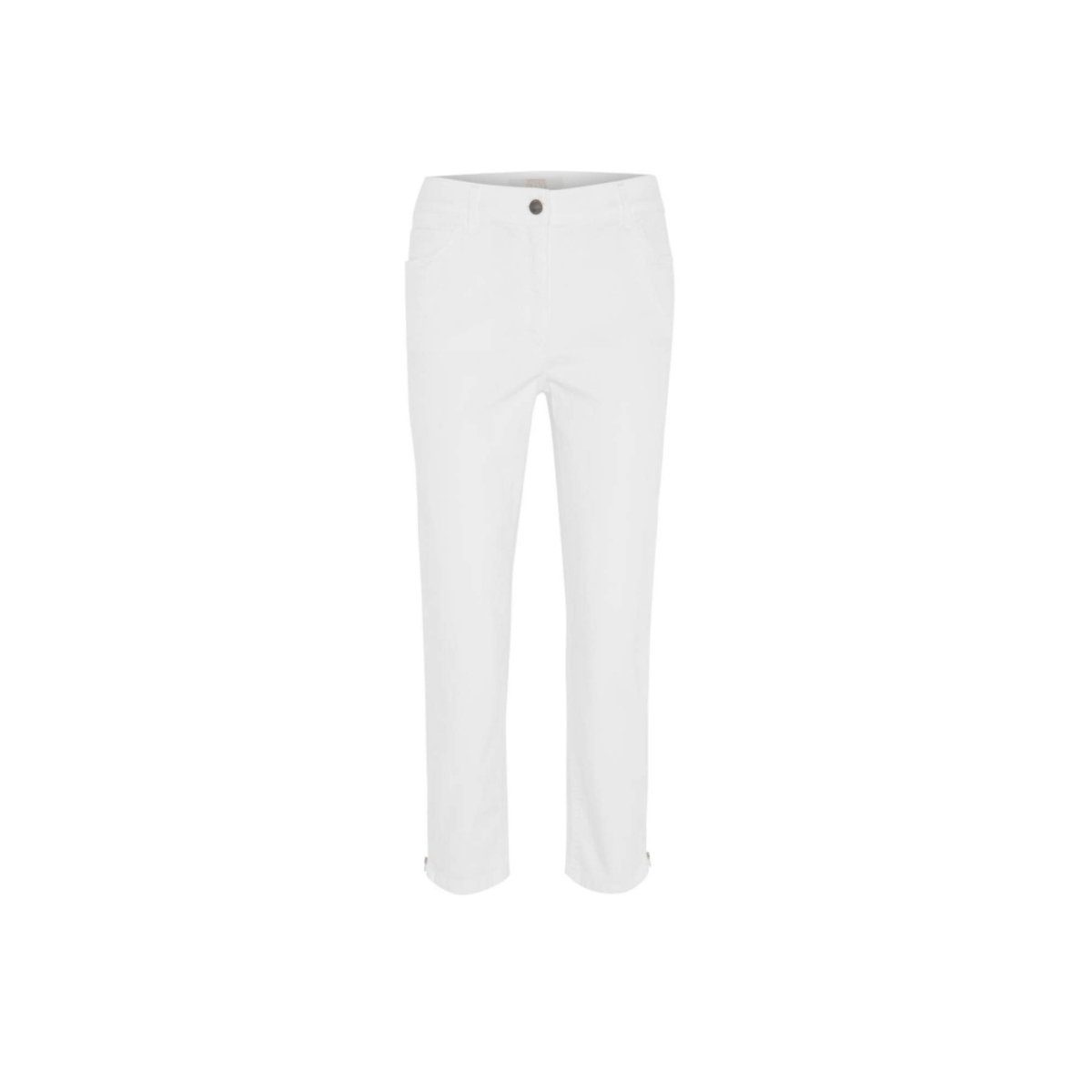 Zerres 5-Pocket-Jeans weiß (1-tlg) | Straight-Fit Jeans