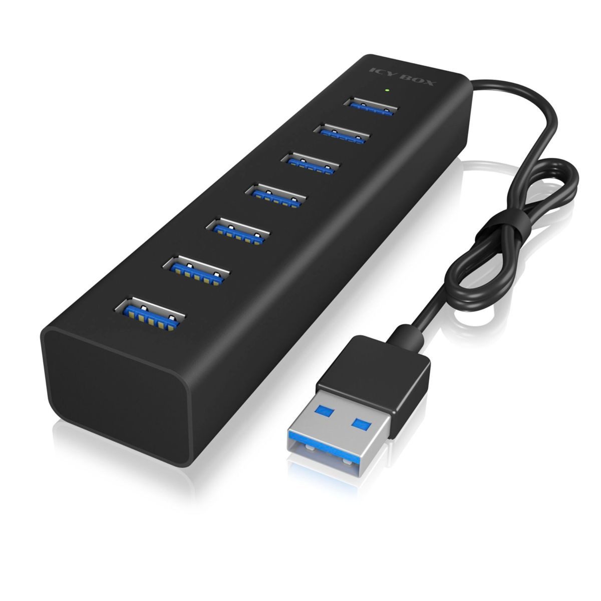 ICY BOX IB-HUB1700-U3 7 Port USB 3.0 Hub Netzwerk-Switch