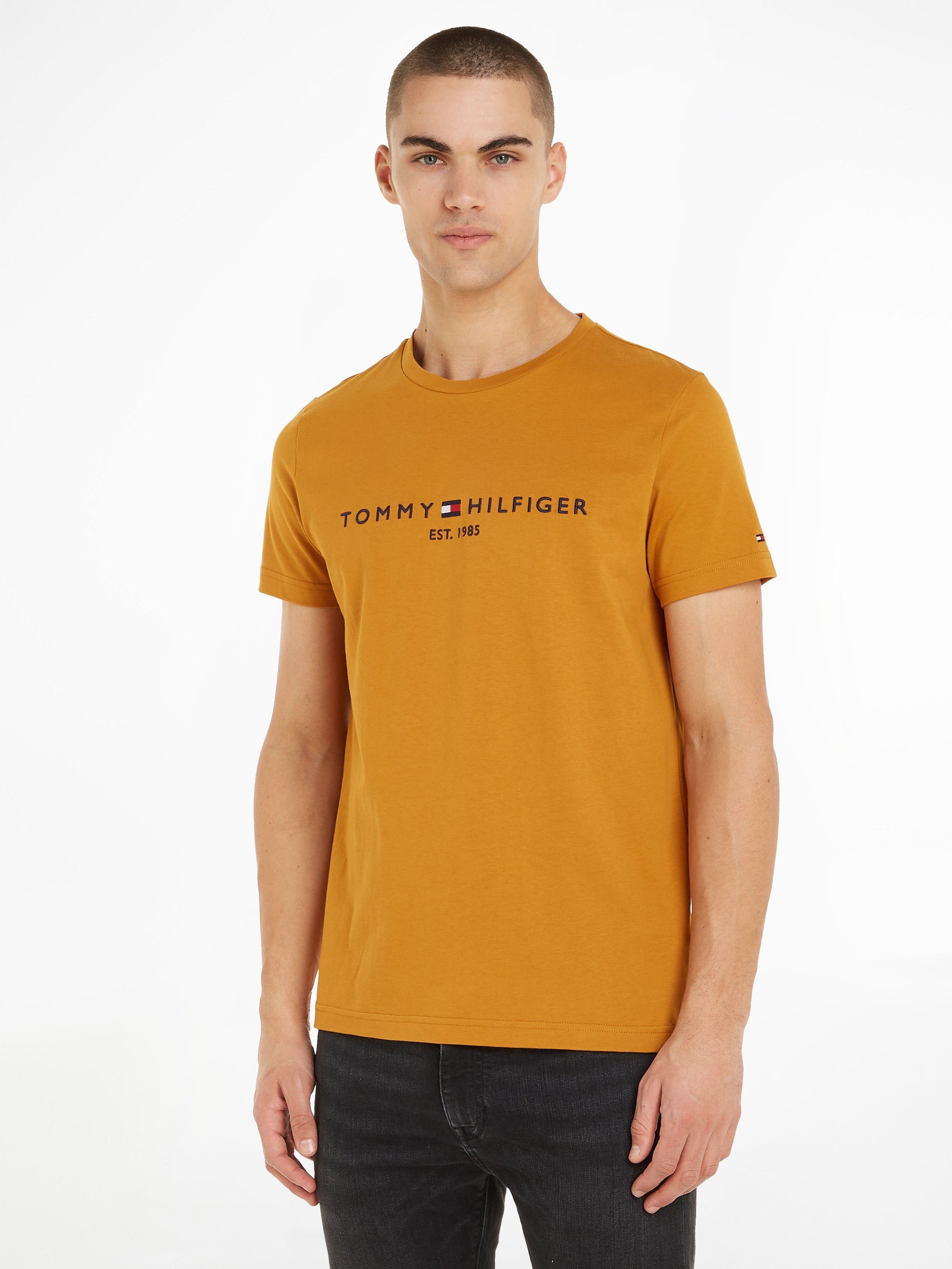 Tommy Hilfiger T-Shirt TOMMY LOGO TEE Crest Gold