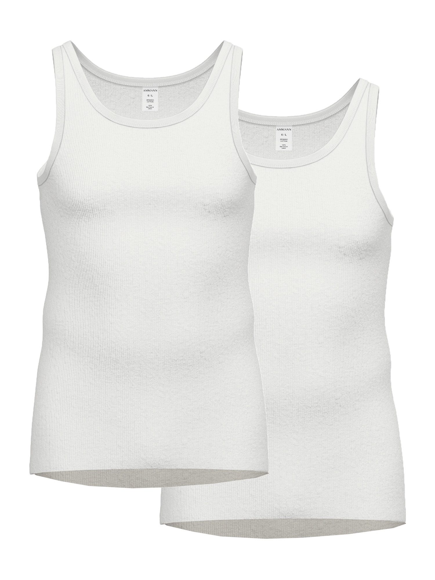 Ammann Unterhemd Org 426 DR (2-St) Achselhemd, Tanktop, Unterziehshirt