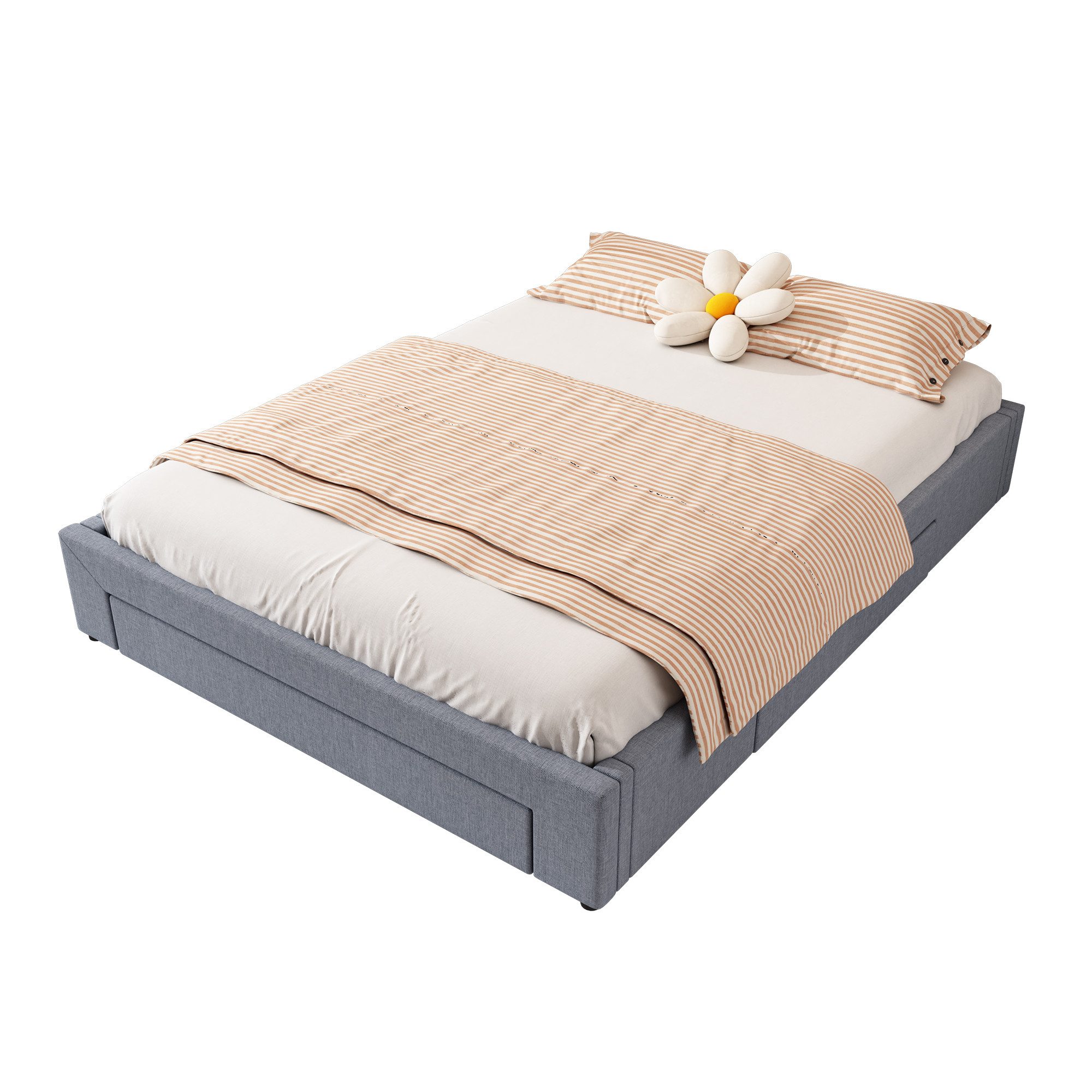 HAUSS SPOLE Polsterbett 160x200cm Flachbett mit günstig online kaufen