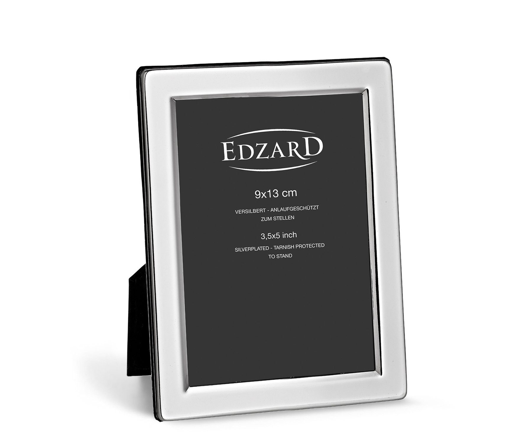 EDZARD Bilderrahmen Salerno, versilbert und anlaufgeschützt, für 9x13 cm Foto