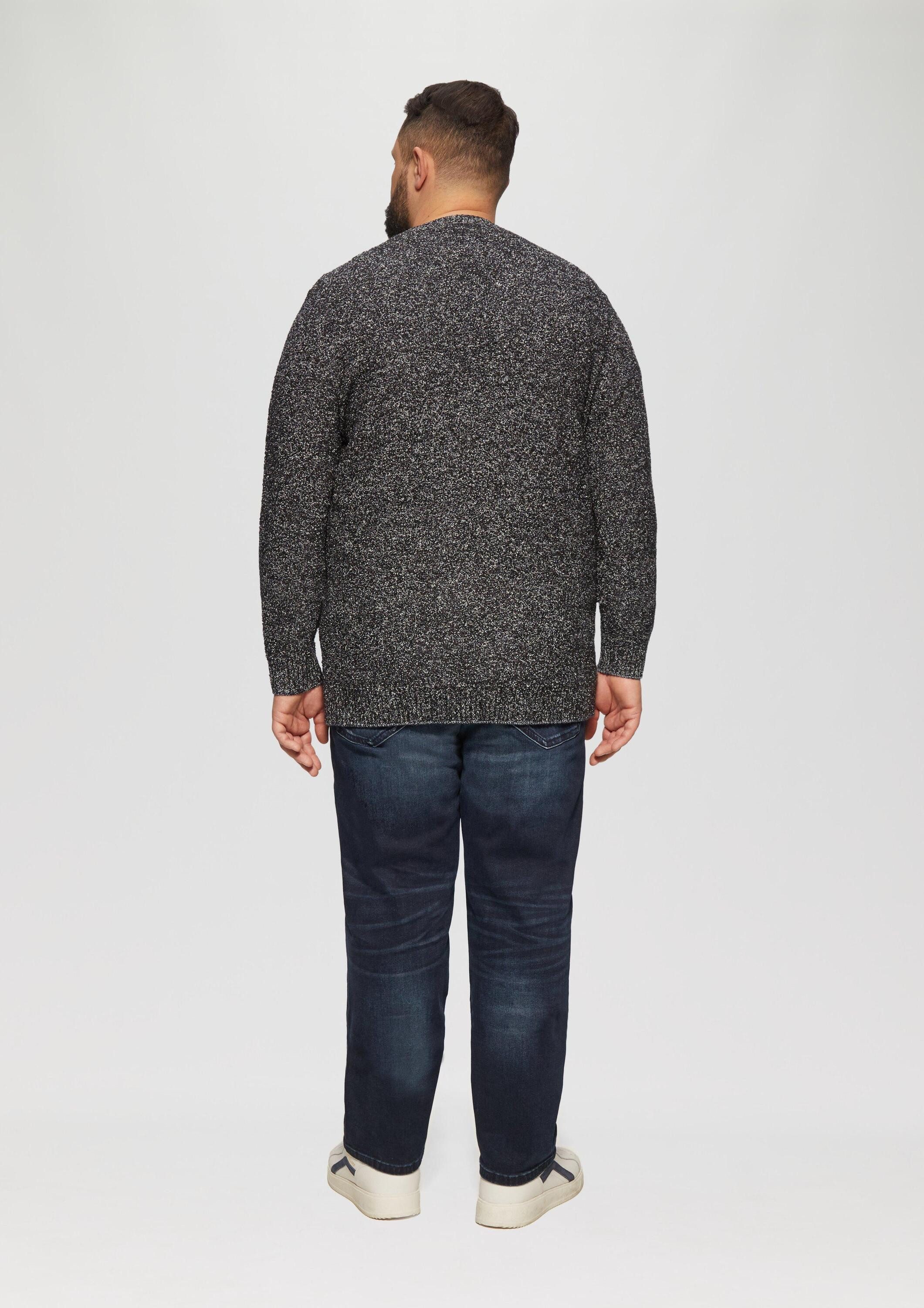 s.Oliver Longpullover Strickpullover Grobstrickpullover in Melange-Optik
