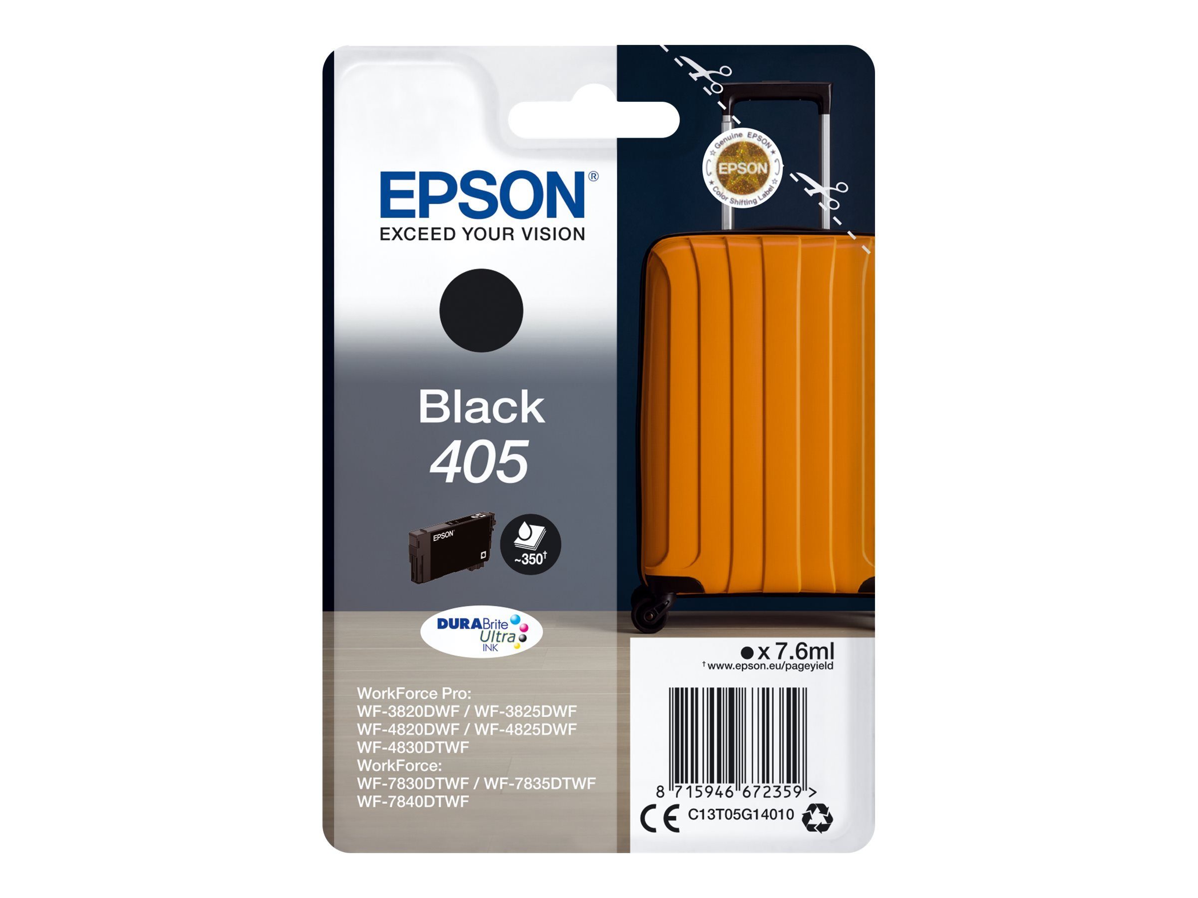schwarz Tinte Tintenpatrone 7.6ml EPSON Epson