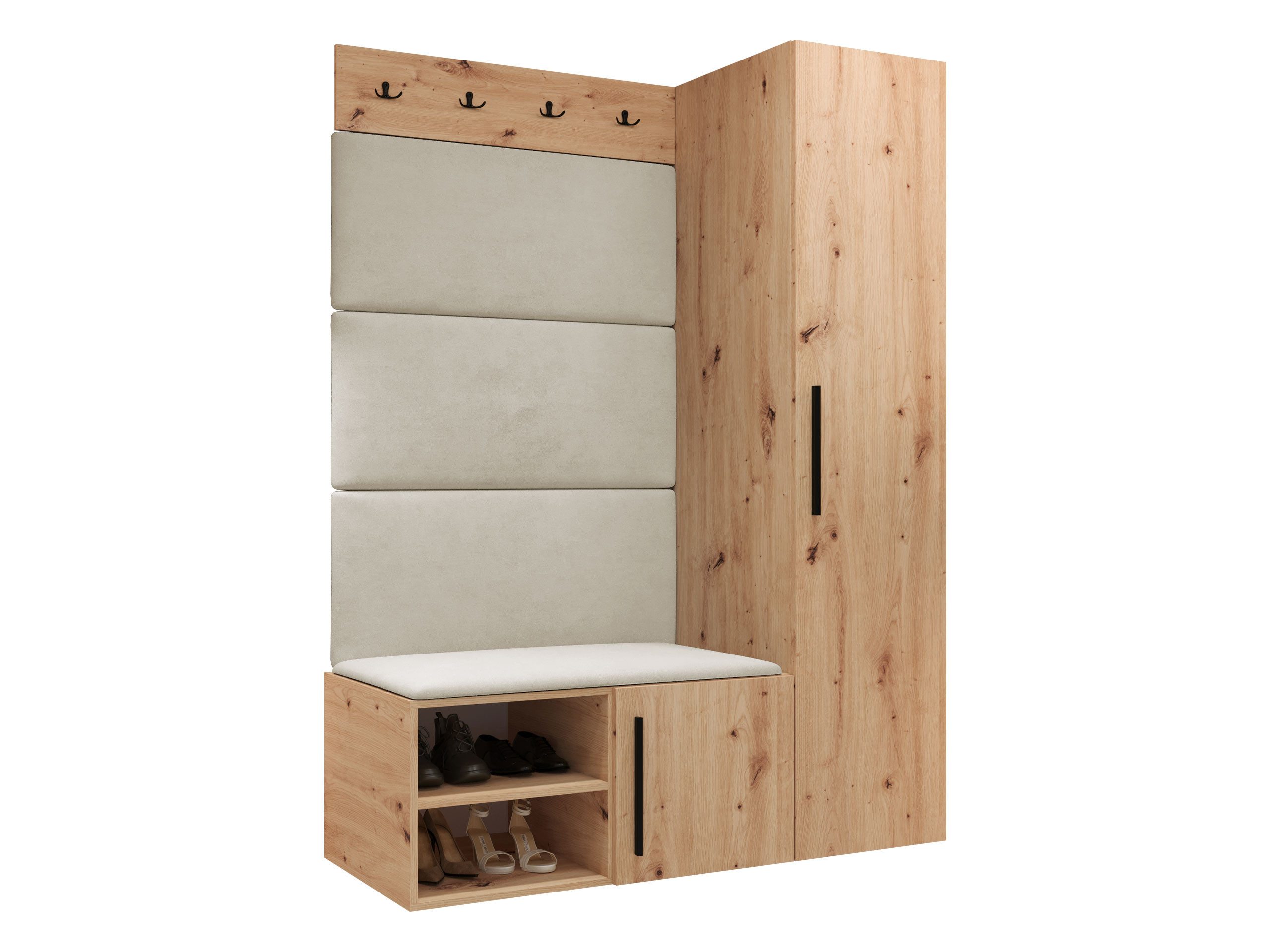 MIRJAN24 Garderoben-Set Medi II, (Drehtürenschrank, Schuhschrank, günstig online kaufen