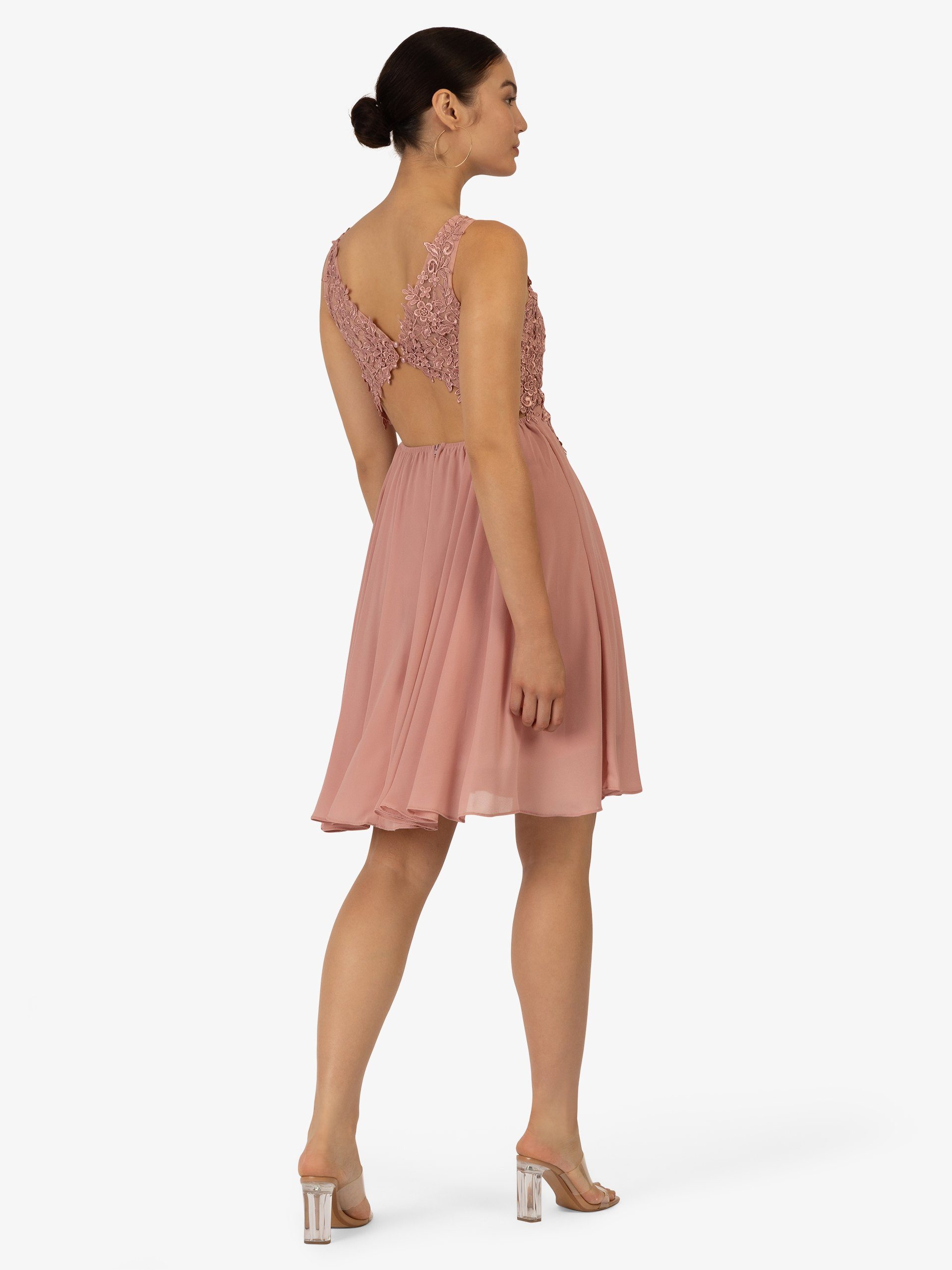 Kraimod Cocktailkleid aus Chiffon, Mesh und Spitze günstig online kaufen