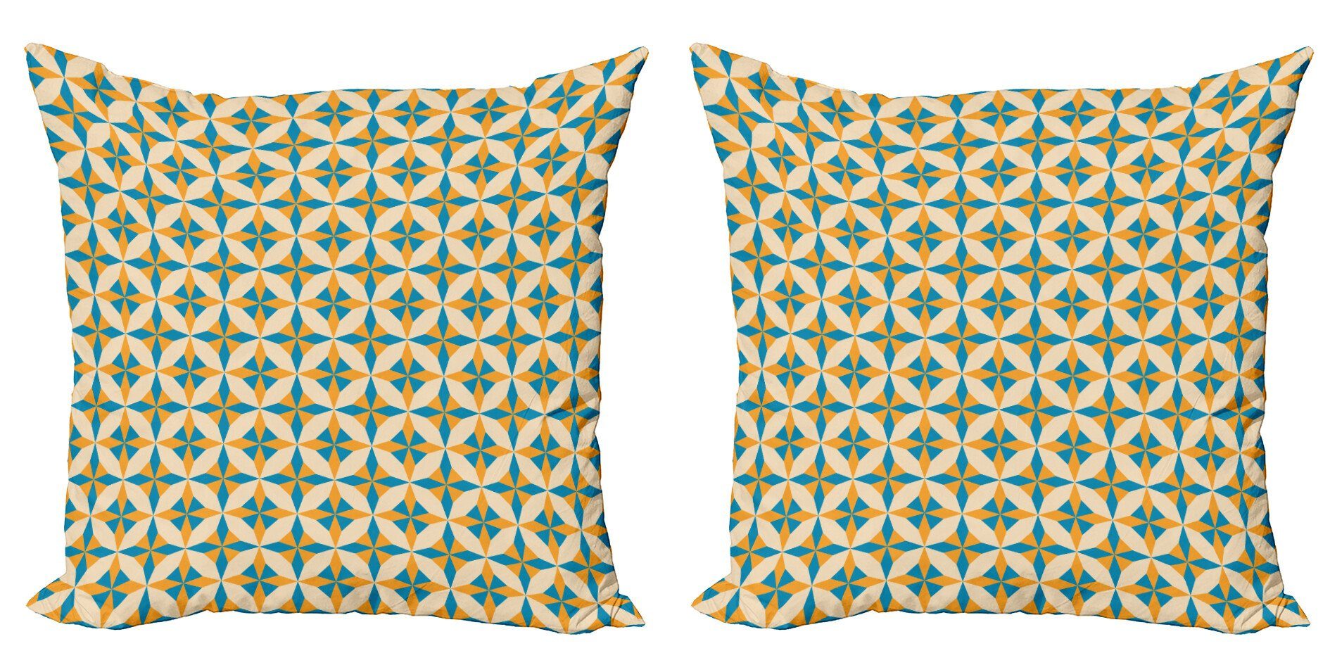 Kissenbezüge Modern Accent Doppelseitiger Digitaldruck, Abakuhaus (2 Stück), Jahrgang Abstrakt Origami