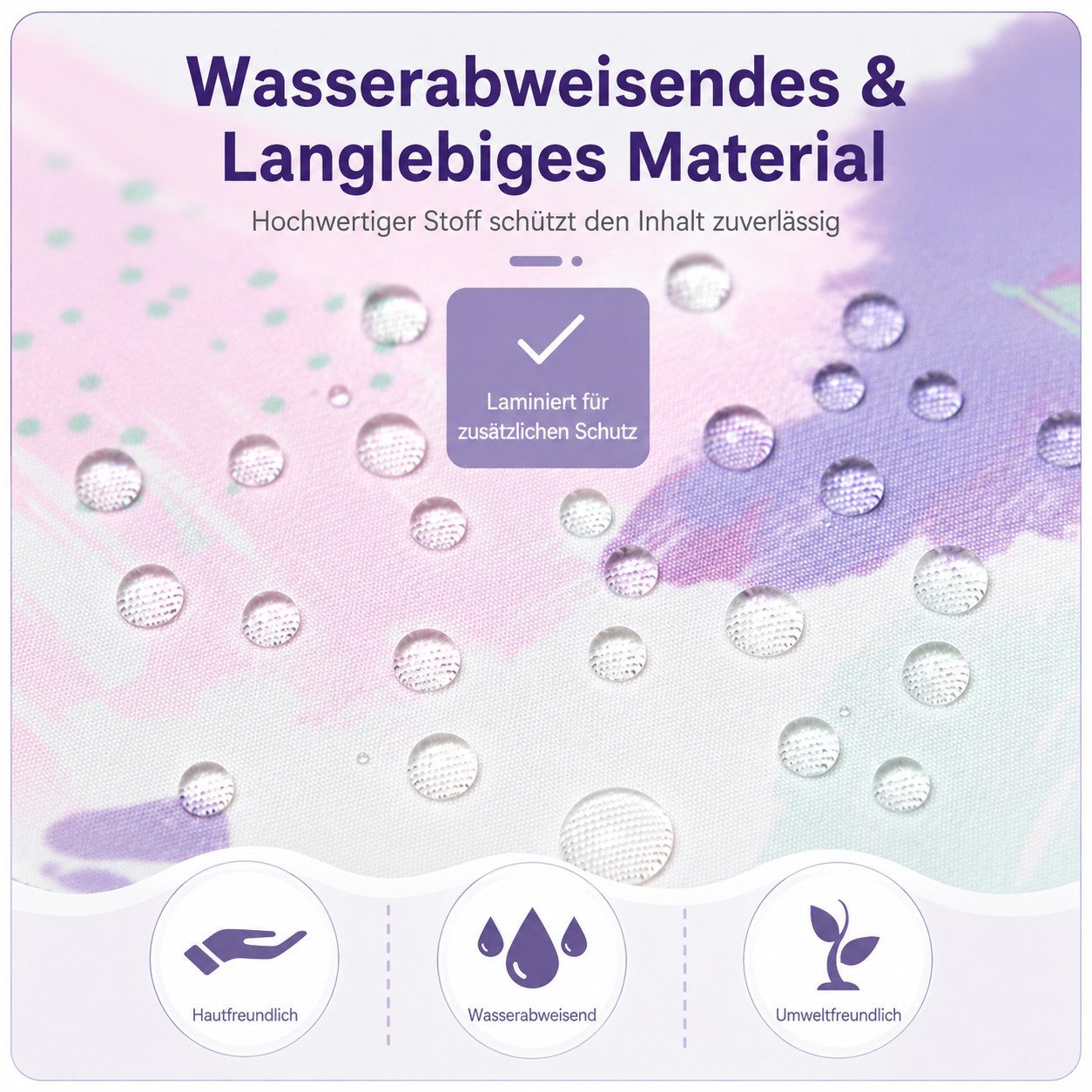 MOPUEA Schulrucksack 3 Stück Schulrucksack-Set Schultasche Teenager Turnbeutel (Große Kapazität Mit Praktischer Aufteilung, 3-tlg., Angenehmer Und Ergonomischer – Bild 4 von 5