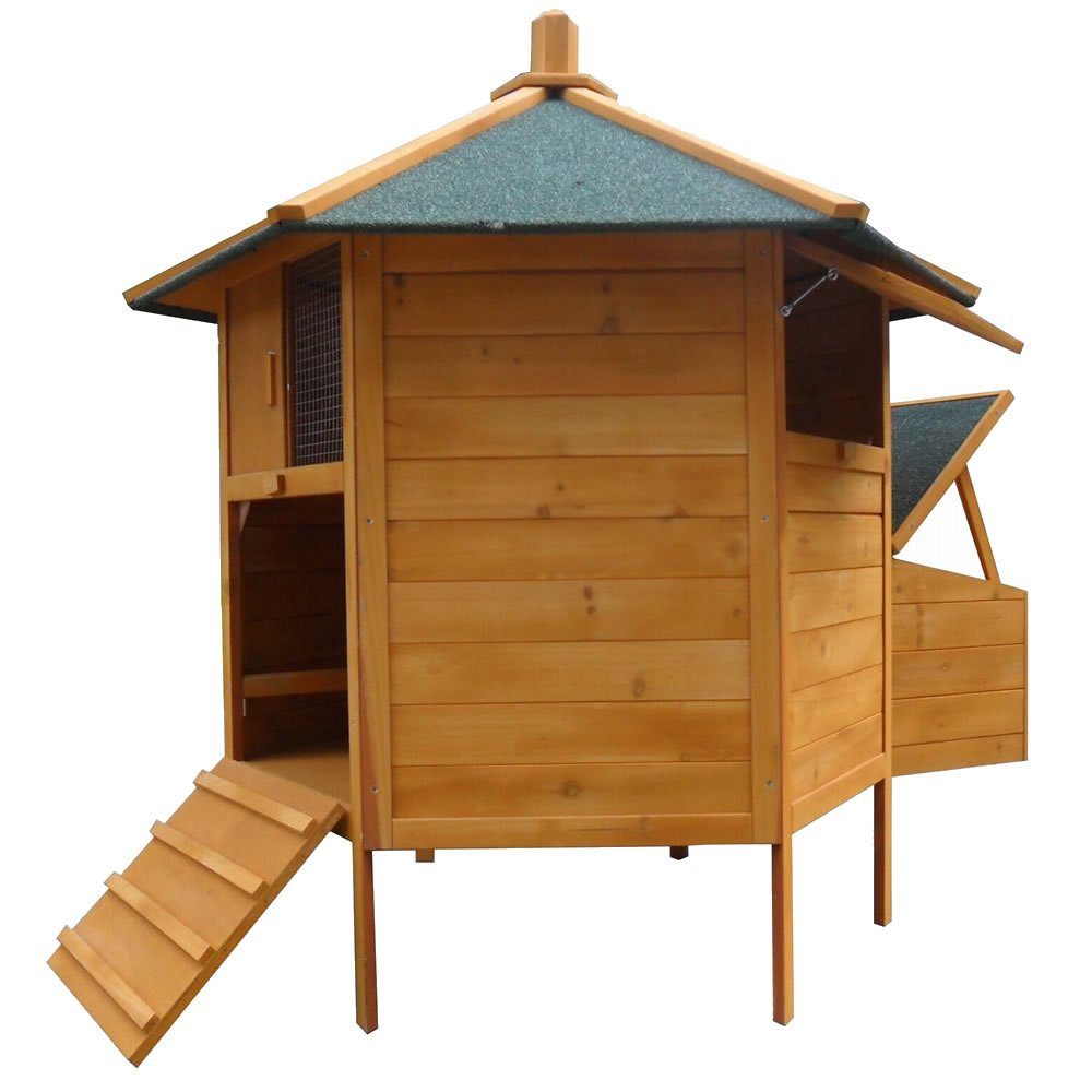 Feel2Home Kleintierkäfig XXL Hühnerstall Grau Kleintierhaus günstig online kaufen