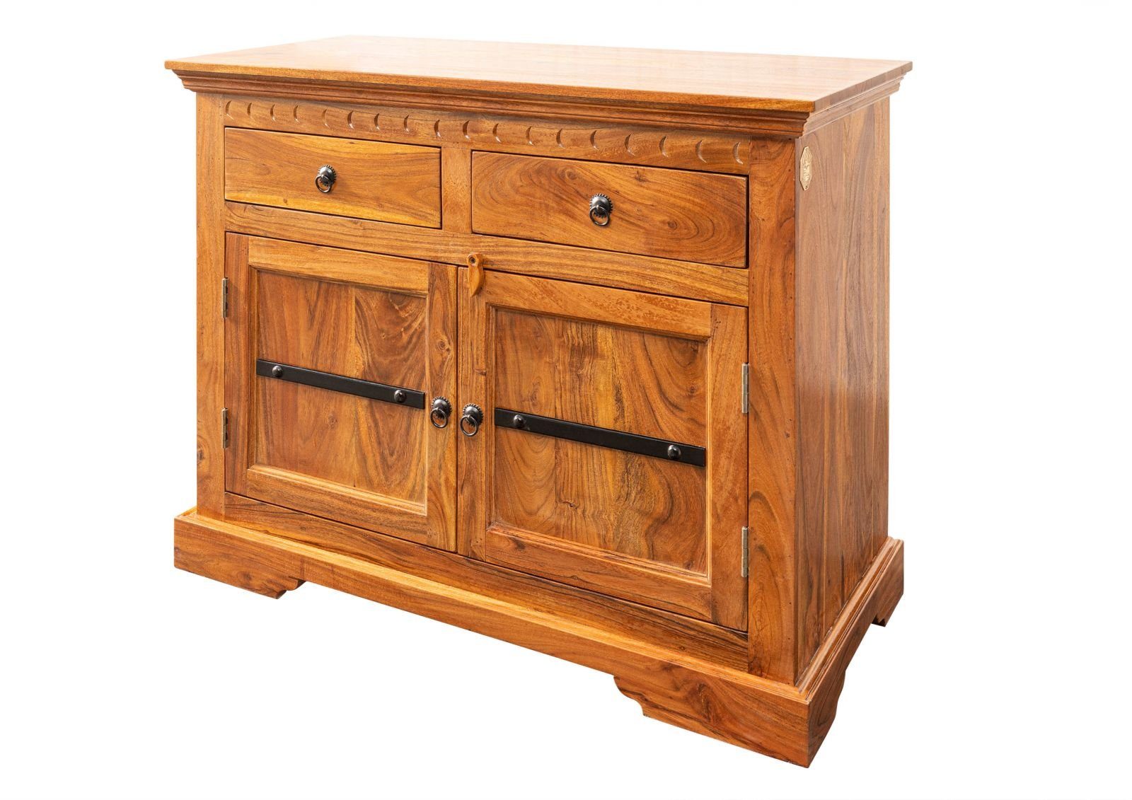 Massivmoebel24 Kommode OXFORD (Massivholz), Kommode Akazie 107x50x88 honig  lackiert OXFORD #0424