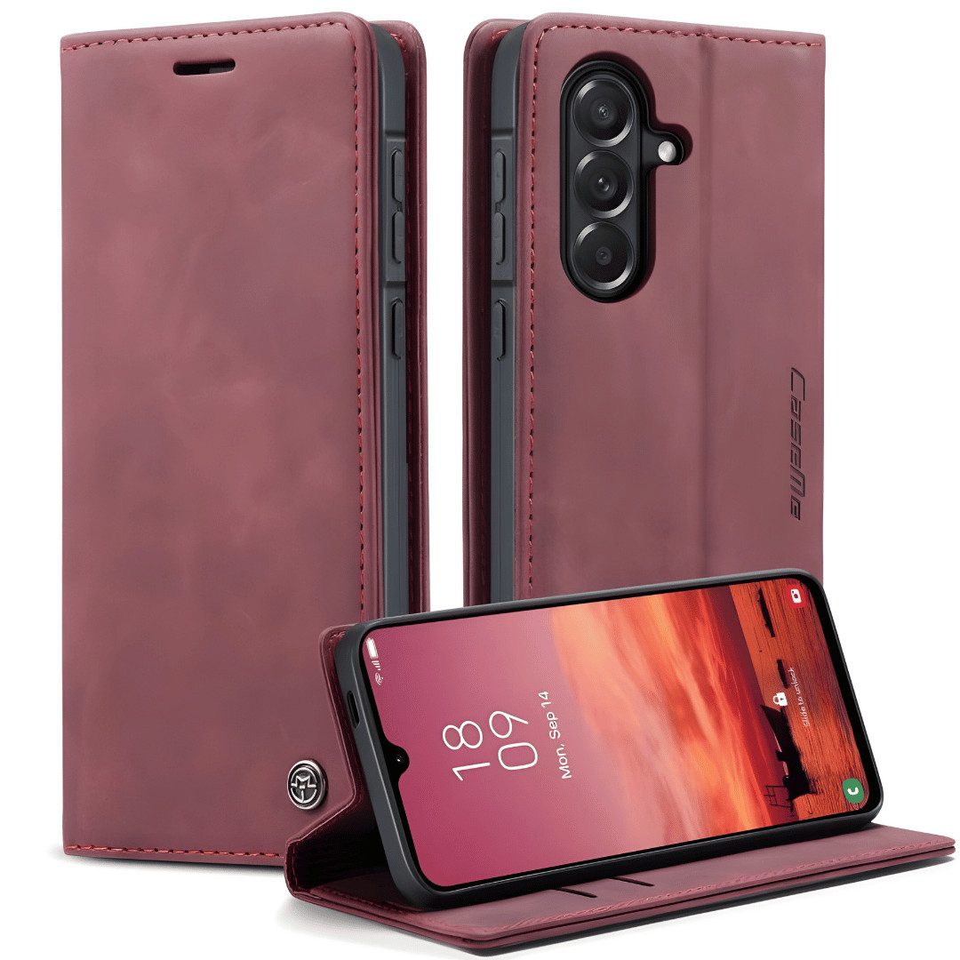 SmartUP Smartphone-Hülle für Samsung Galaxy A37 5G Klapphülle Fliphülle Tasche Full Case Cover 6,7 Zoll, Integrierte Standfunktion, zwei Kartenfächer