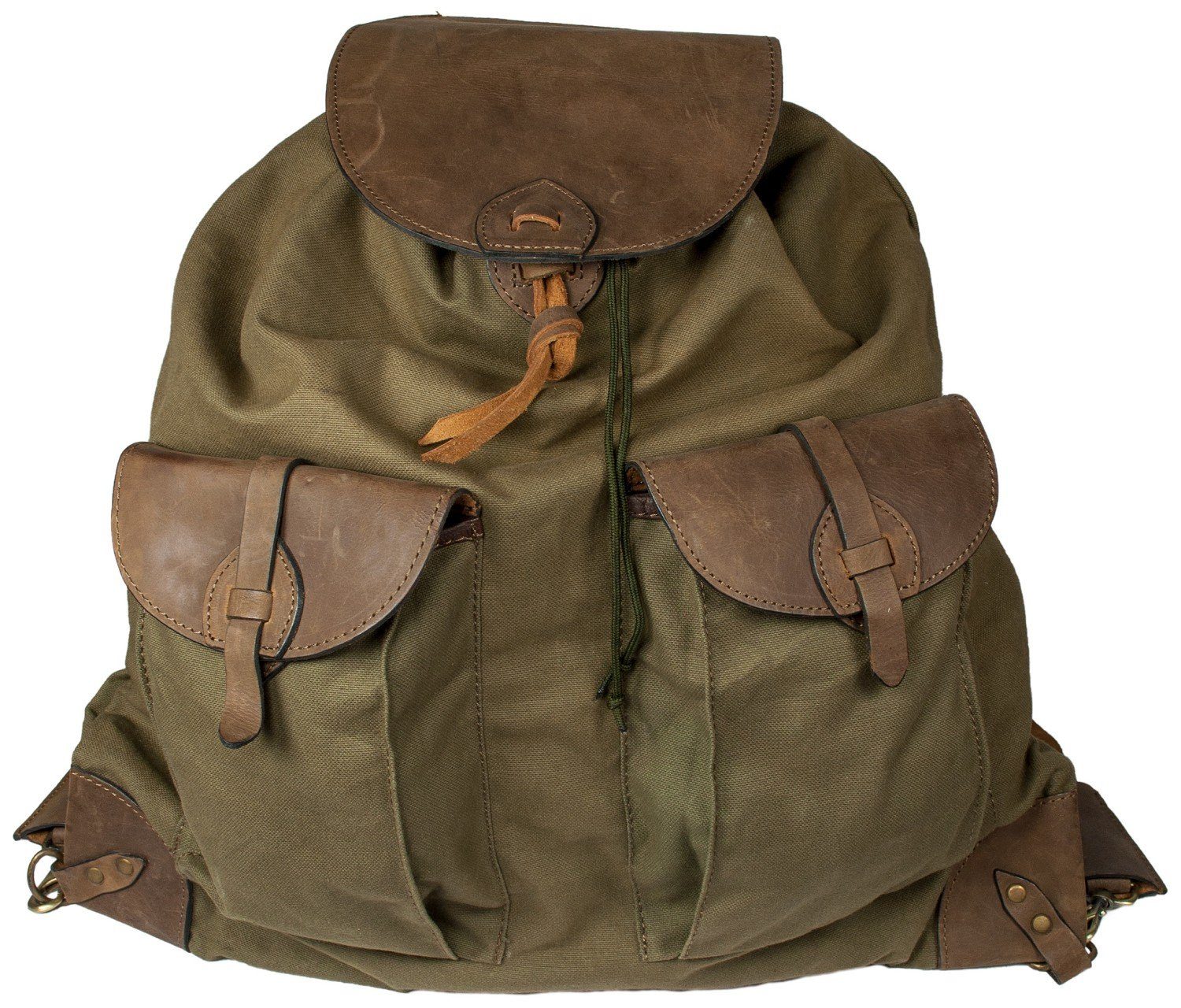Hubertus® Hunting Trekkingrucksack Jagdrucksack "Canvas" oliv wasserabweisend für Jäger von Oefele Jagd
