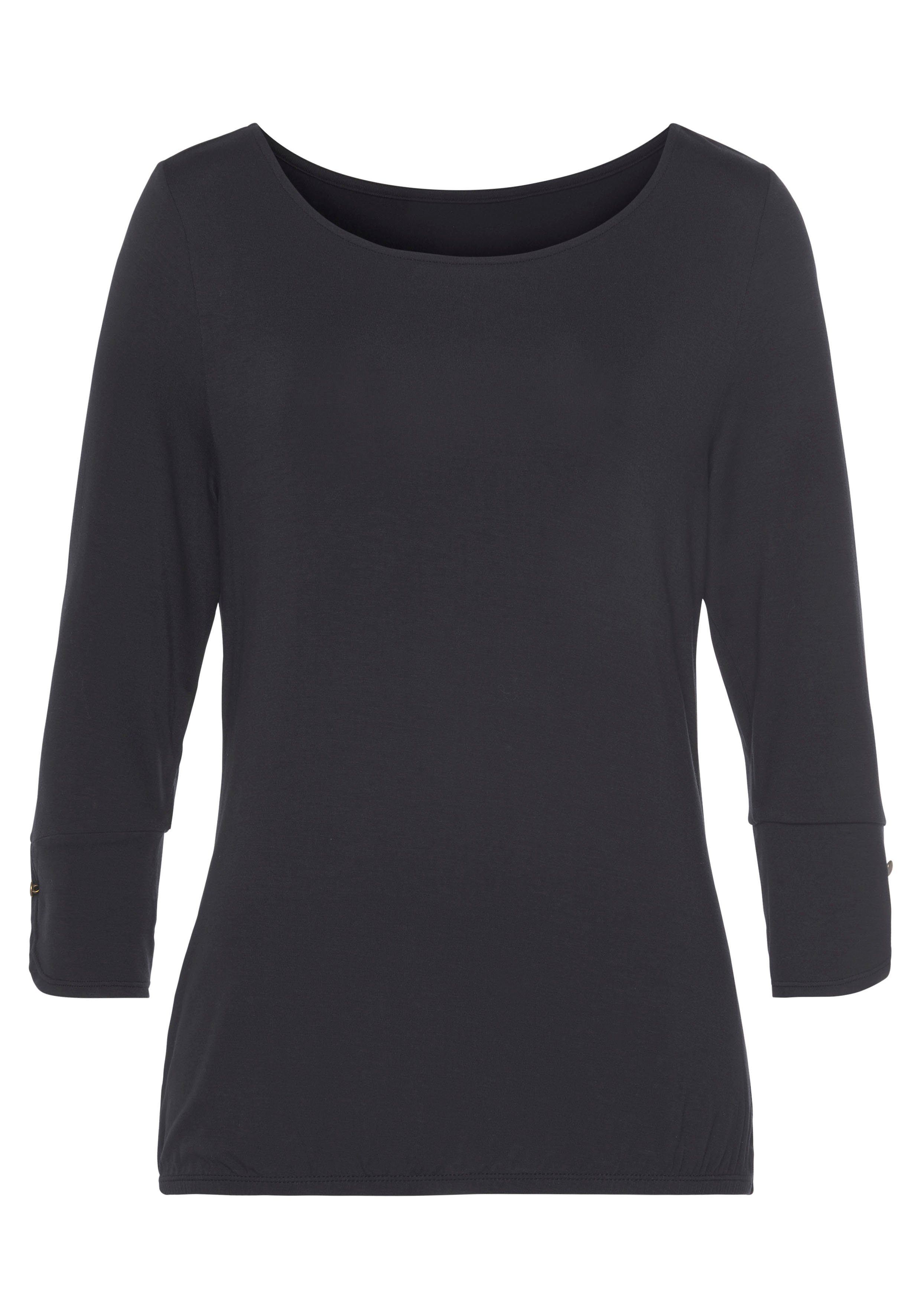 Vivance by Lascana 3/4-Arm-Shirt aus elastischem Viskose Jersey – Bild 2 von 5