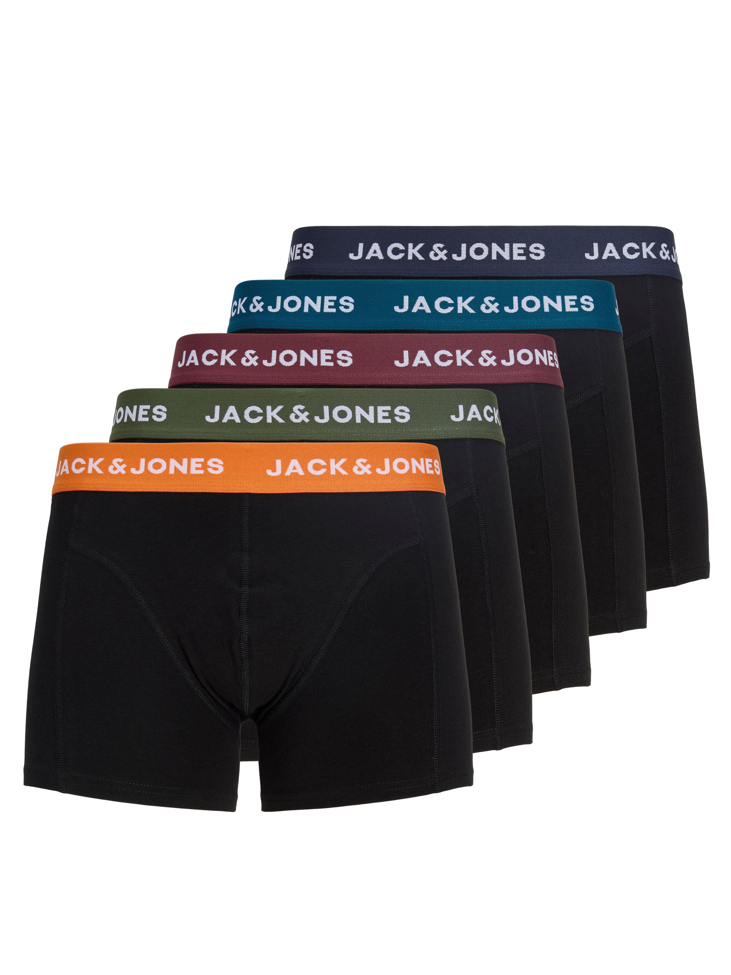 Jack & Jones Trunk JACOLIVER SOLID TRUNKS 5 PACK BOX (Packung, 5-St) Baumwollmischung