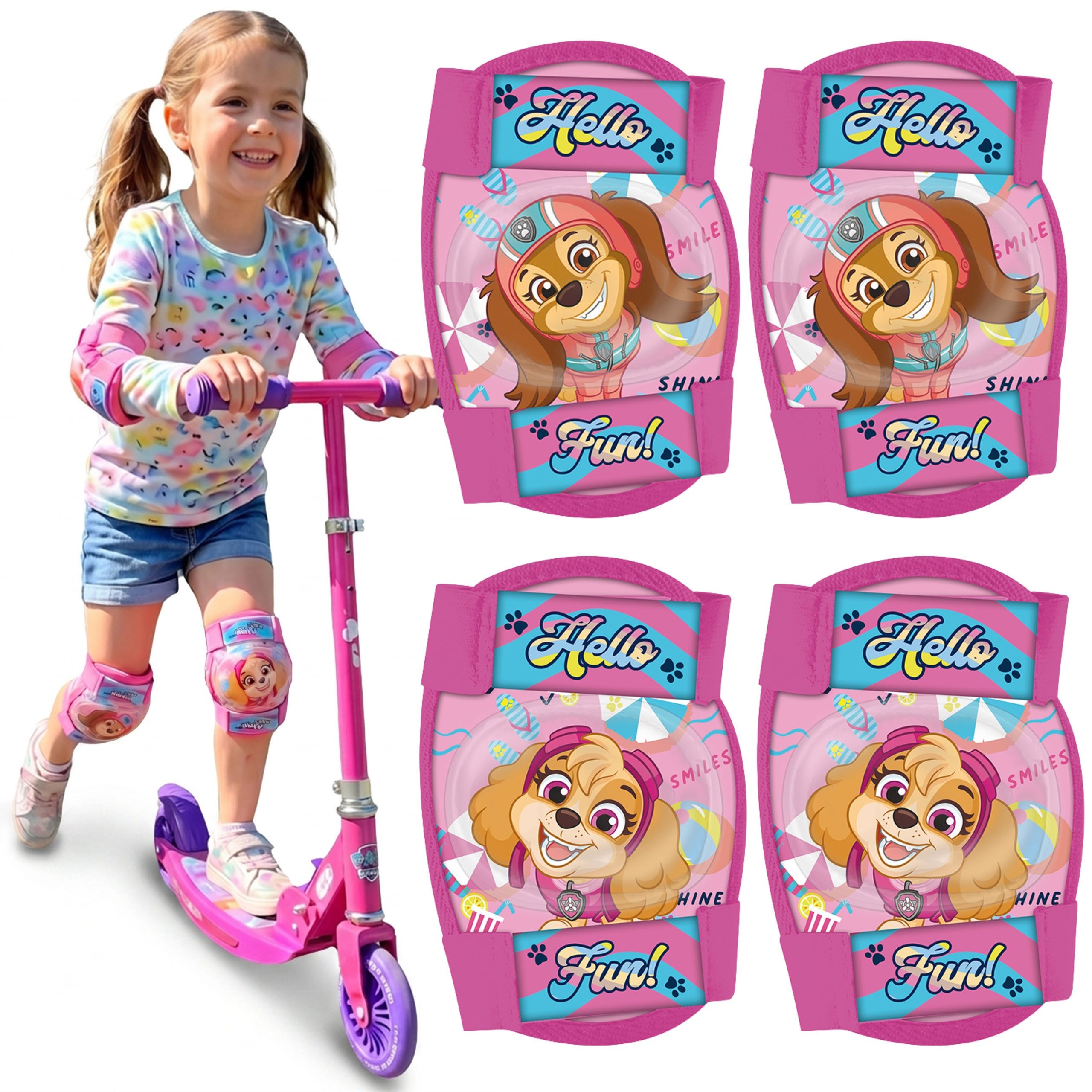 Knieschutz Paw Patrol Skye & Liberty Knie- und Ellbogenschützer Kinder