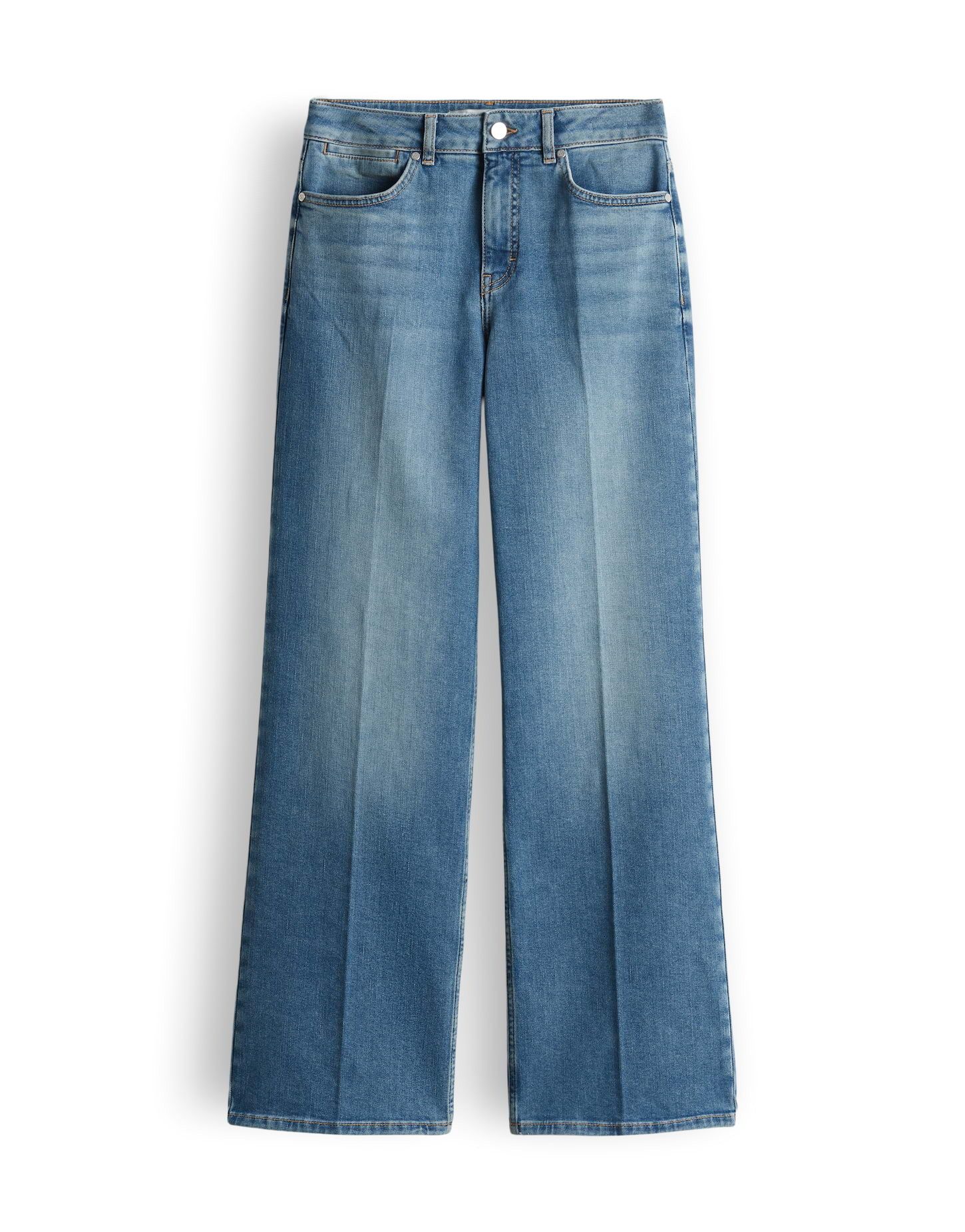 someday Weite Jeans CELLMA ICONIC aus BCI Cotton Mix Mid Rise weiter, gerader Beinverlauf, elastischer Stoff