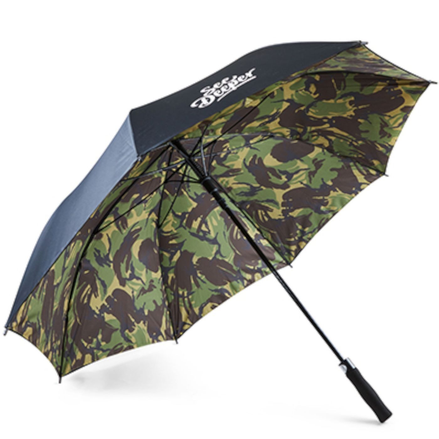 fortis Angelschirm Fortis Recce Umbrella Black / Dpm 2 Layer 30" - Regenschirm
