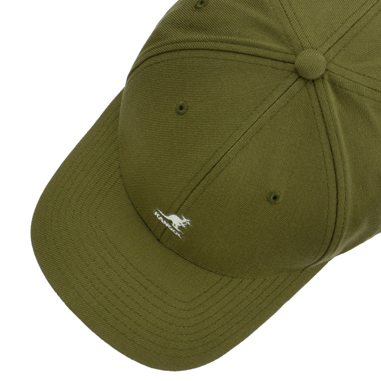 (1-St) Cap geschlossen oliv Hinten Baseballcap Baseball Kangol