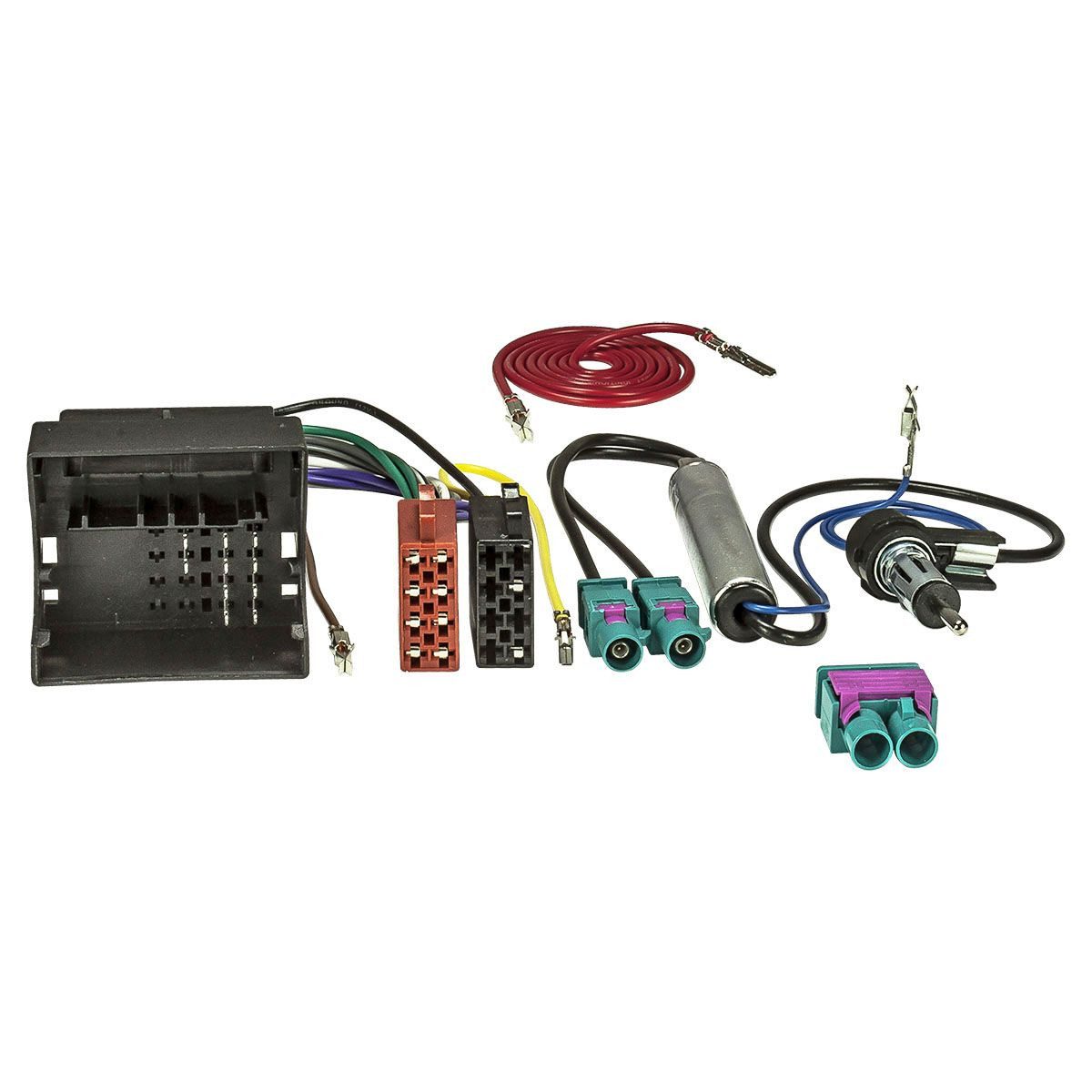 tomzz Audio Radio Anschluss Montage Set passt für VW Audi Seat Skoda Quadlock Dopp KFZ-Adapter