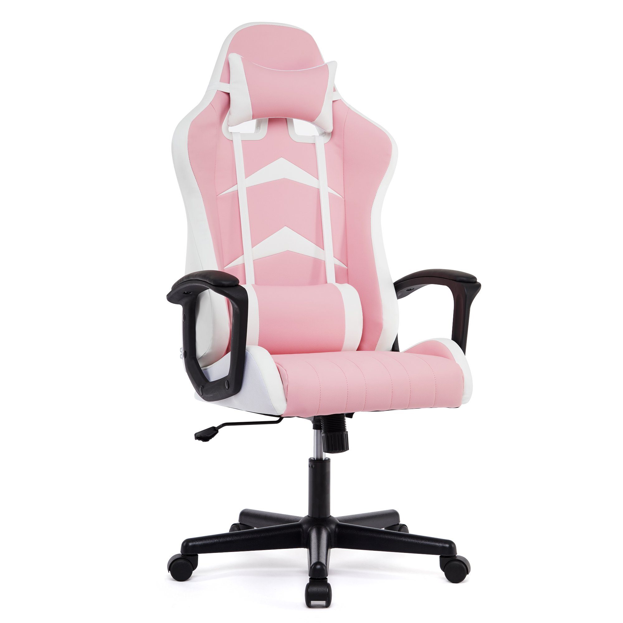 mit WM Ergonomischer hoher Heart Gaming-Stuhl Rückenlehne rosa Verstellbarer Schreibtischstuhl Intimate