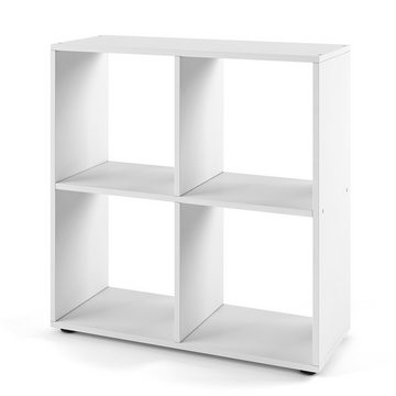 Vicco Raumteiler Standregal Bücherregal TETRA 4 Fächer Weiß
