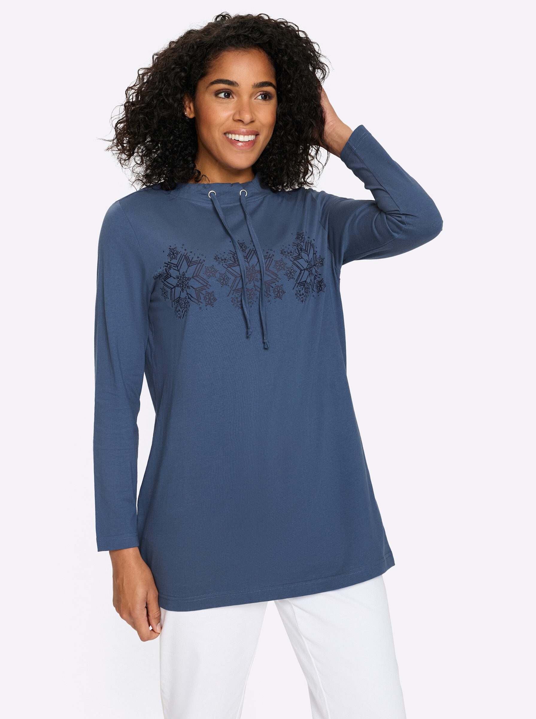 Sieh an! T-Shirt Longshirt . günstig online kaufen