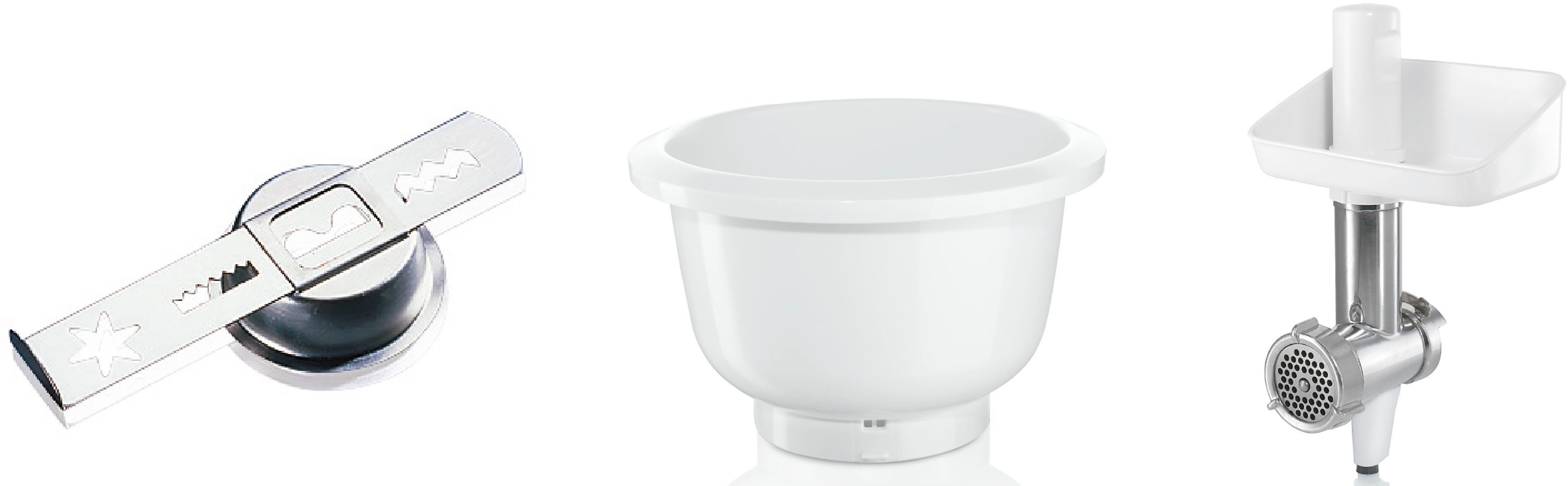 BOSCH Küchenmaschinen Zubehör-Set Lifestyle-Set BakingSensation MUZ5BS1, Zubehör für alle Bosch Küchenmaschinen MUM5…, mit Spritzgebäckvorsatz und Schüssel – Bild 4 von 5