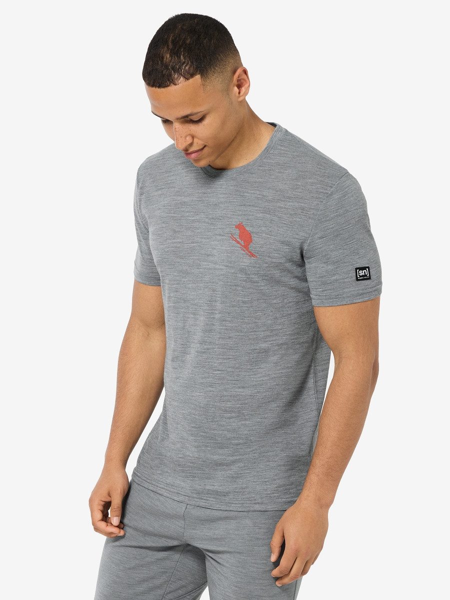 SUPER.NATURAL T-Shirt für Herren, Merino LITTLE günstig online kaufen