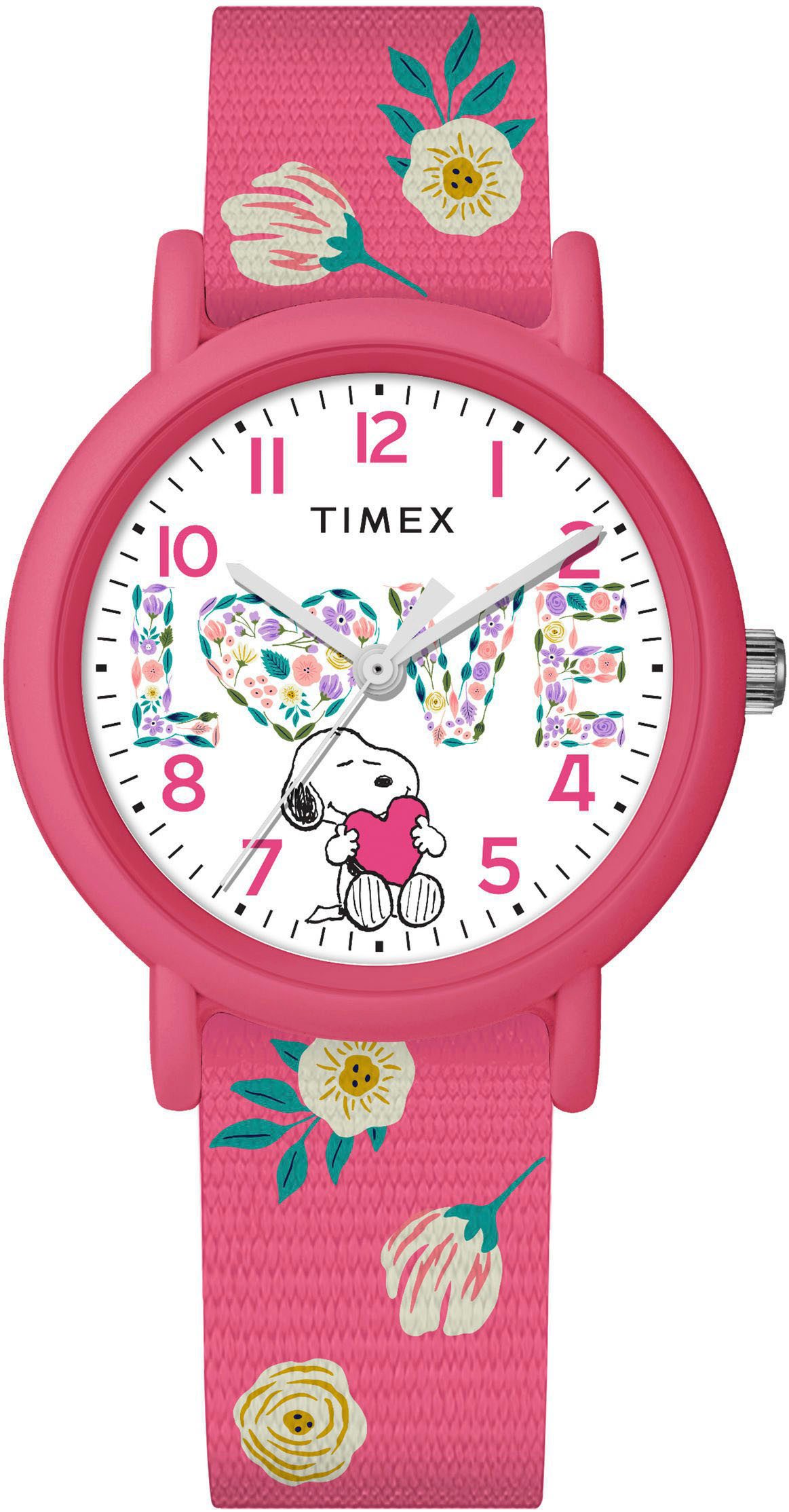 Timex Quarzuhr PEANUTS WEEKENDER COLOR RUSH TW2W83200AJ, Armbanduhr, Damenuhr,Textilarmband,analog