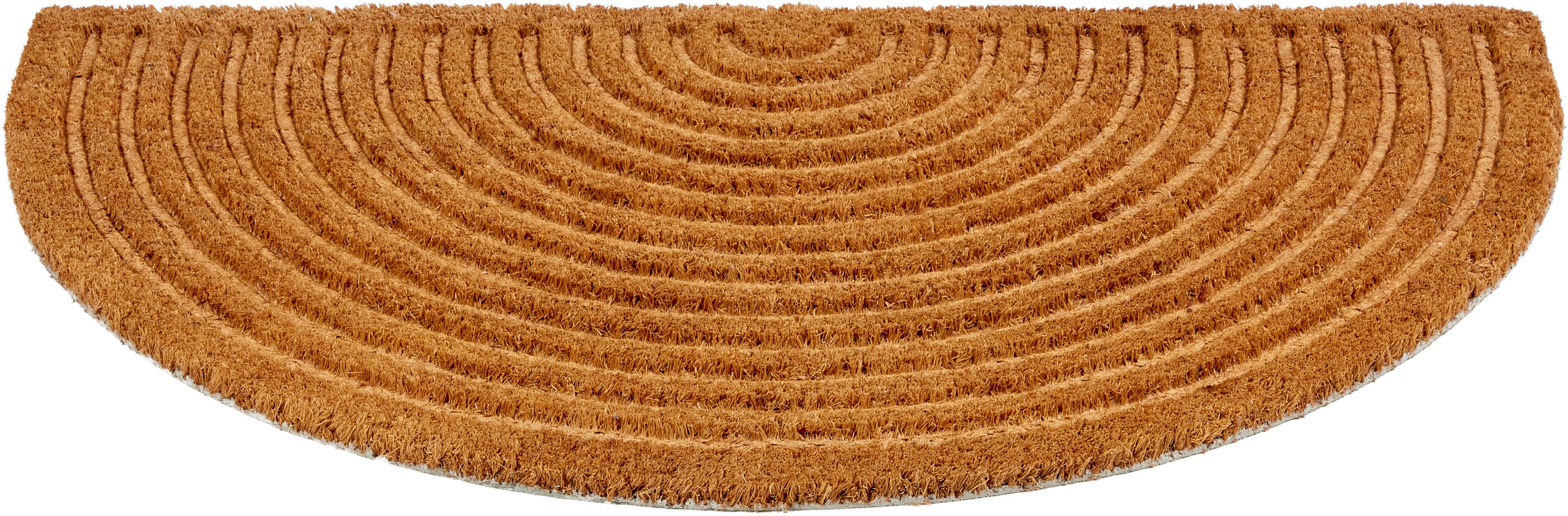 ASTRA Fußmatte Coco Shape 007, Höhe: 15 mm, Türmatte, Kokos, halbrund, rutschfest