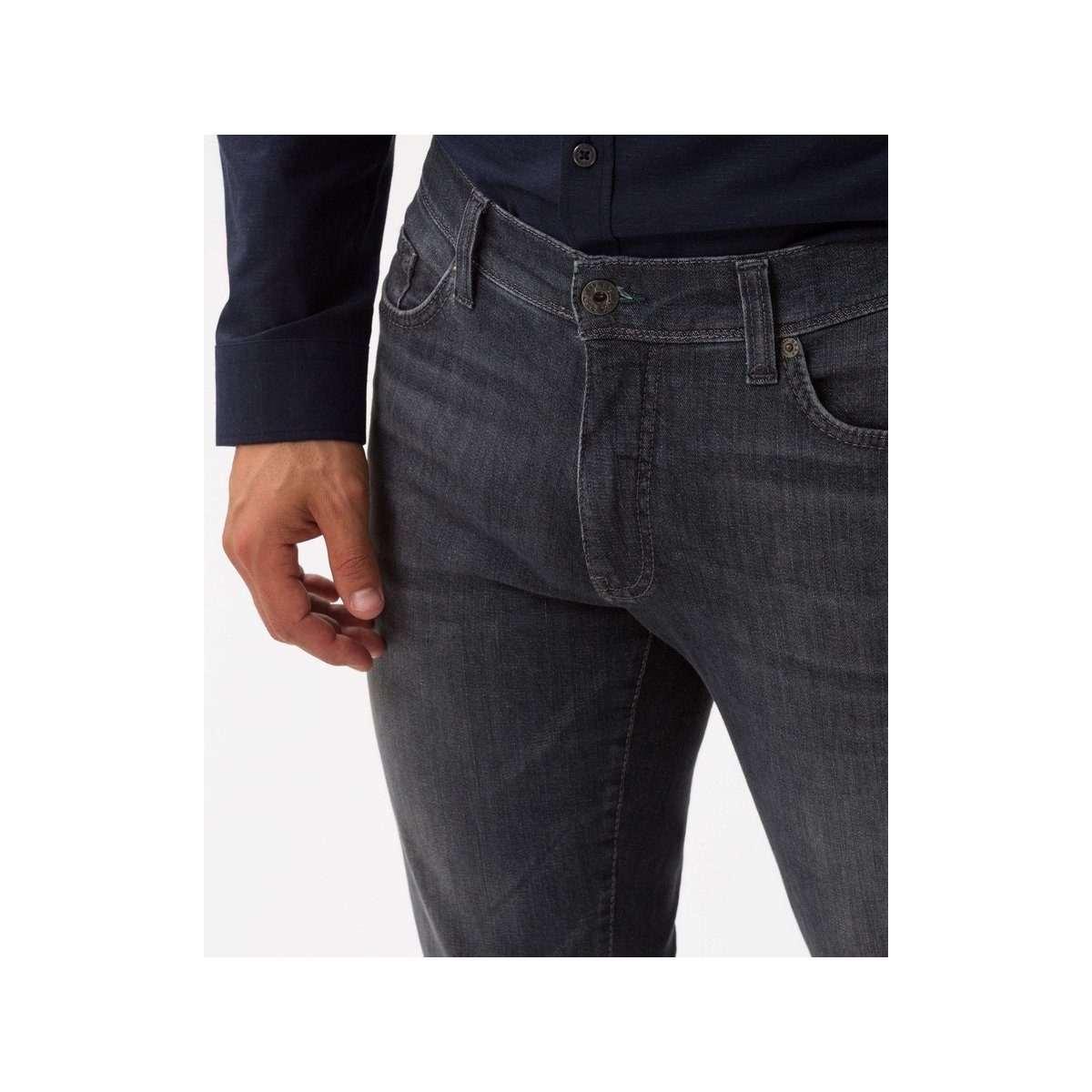 regular silber Brax (1-tlg) Straight-Jeans