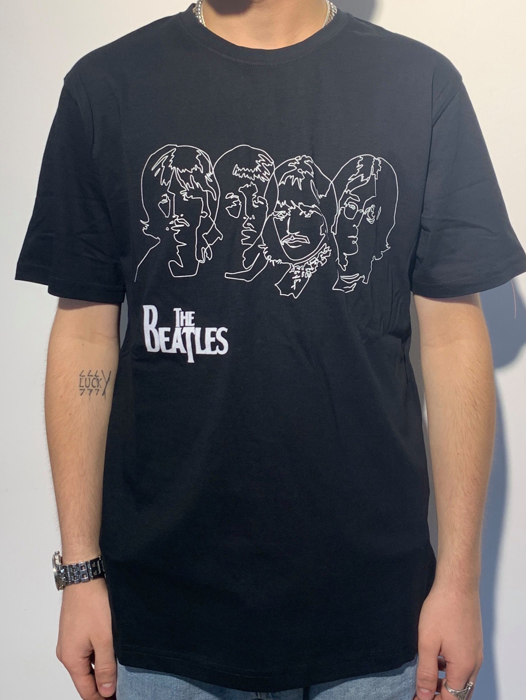 The Beatles T-Shirt "Lines" mit Stück) 1-tlg., Frontprint (Stück