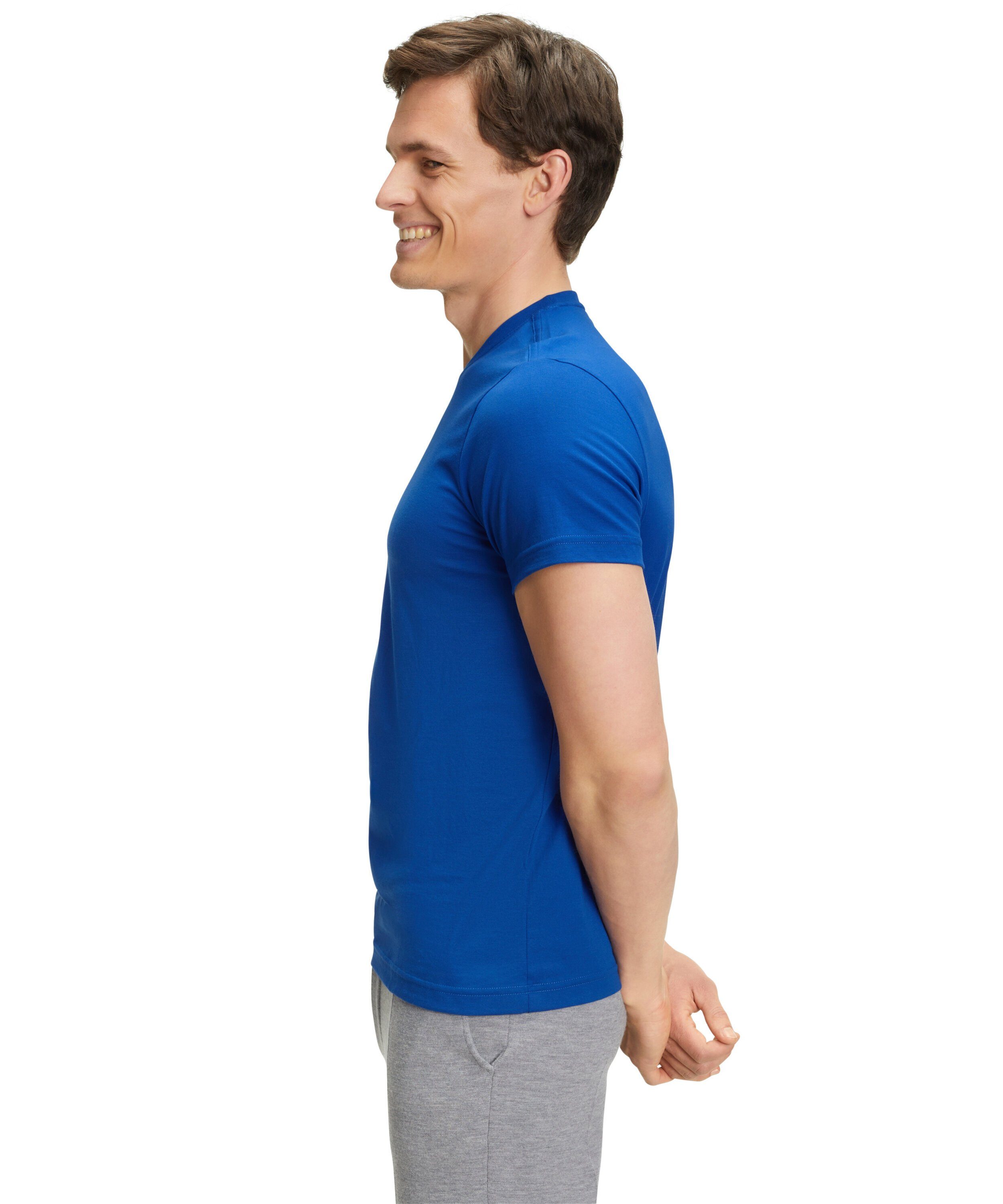 blue aus T-Shirt petrol Pima-Baumwolle (6493) (1-tlg) hochwertiger FALKE
