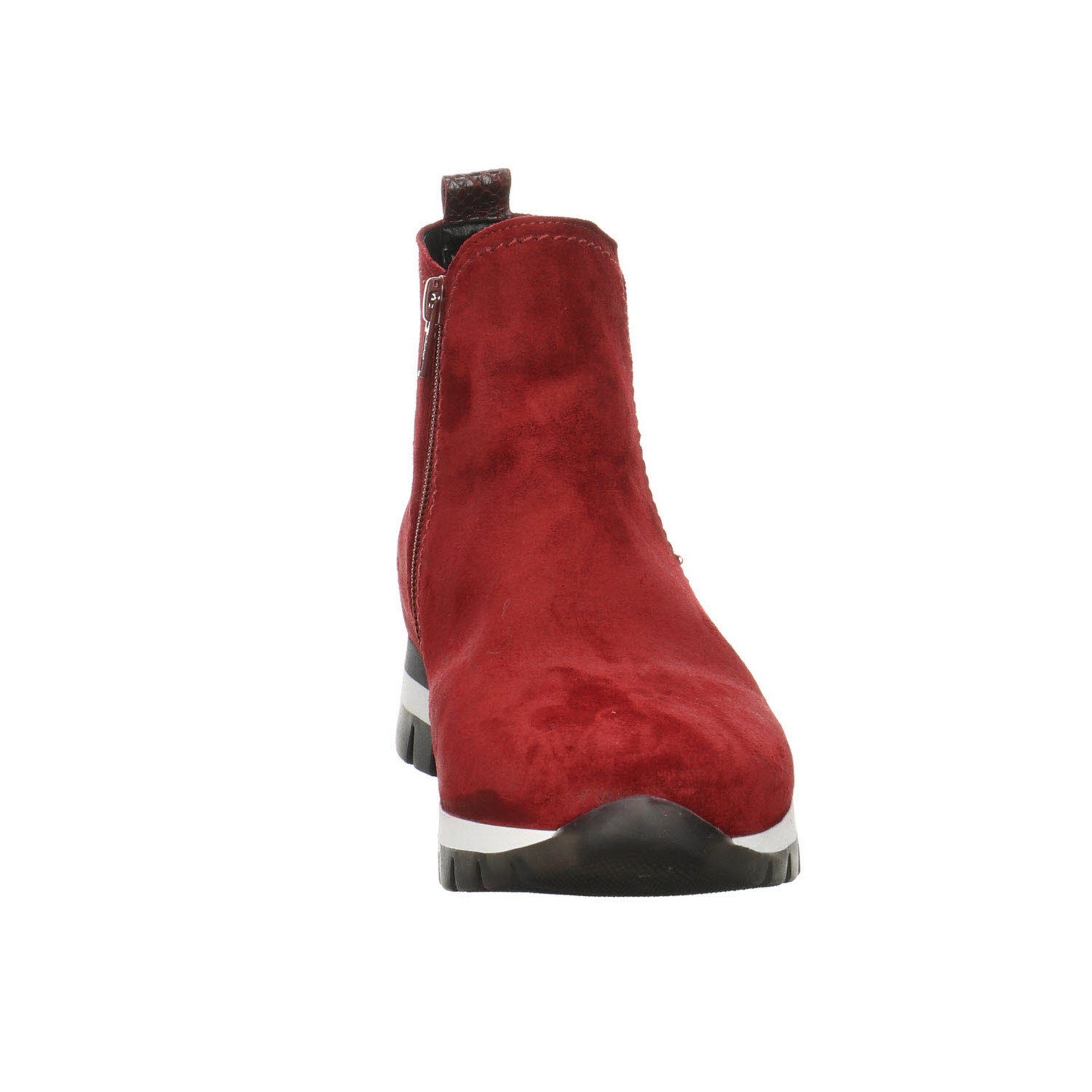 lila Chelsea mittel Boots Veloursleder Chelseaboots Turin Veloursleder + uni Gabor rot