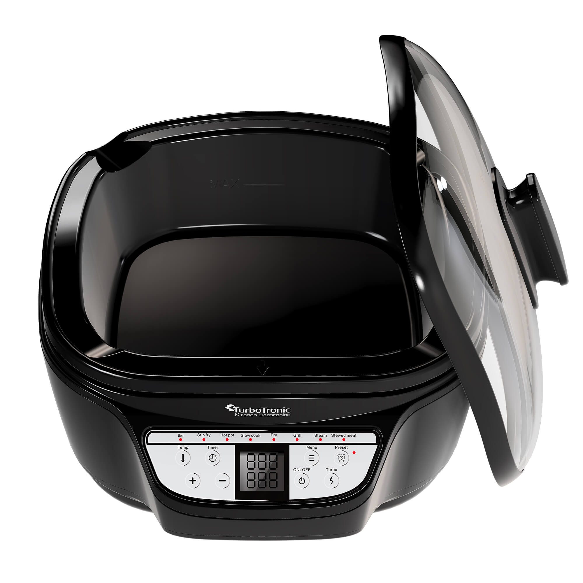 TurboTronic by Z-Line Multikocher mit Fritteuse & Frittierfunktion Reiskocher perfekter Reis 8 Programme, 1500 W, 5 l Schüssel, Schongarer Dampfgarer Slow Cooke – Bild 5 von 5