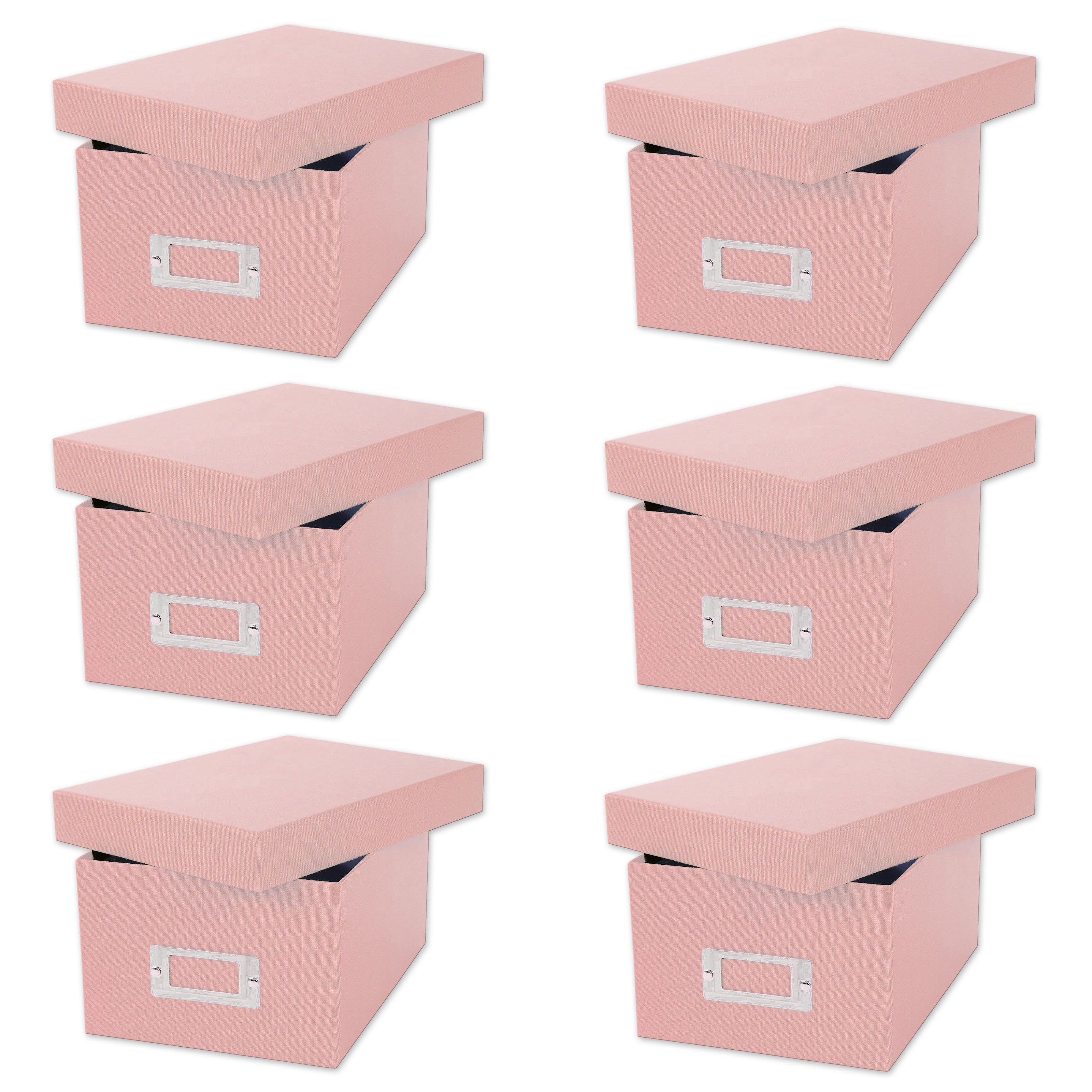 Goldbuch Fotobox Set - 6er Goldbuch Fotobox Bella Vista Lachs je 700 Fotos 10x15 8558