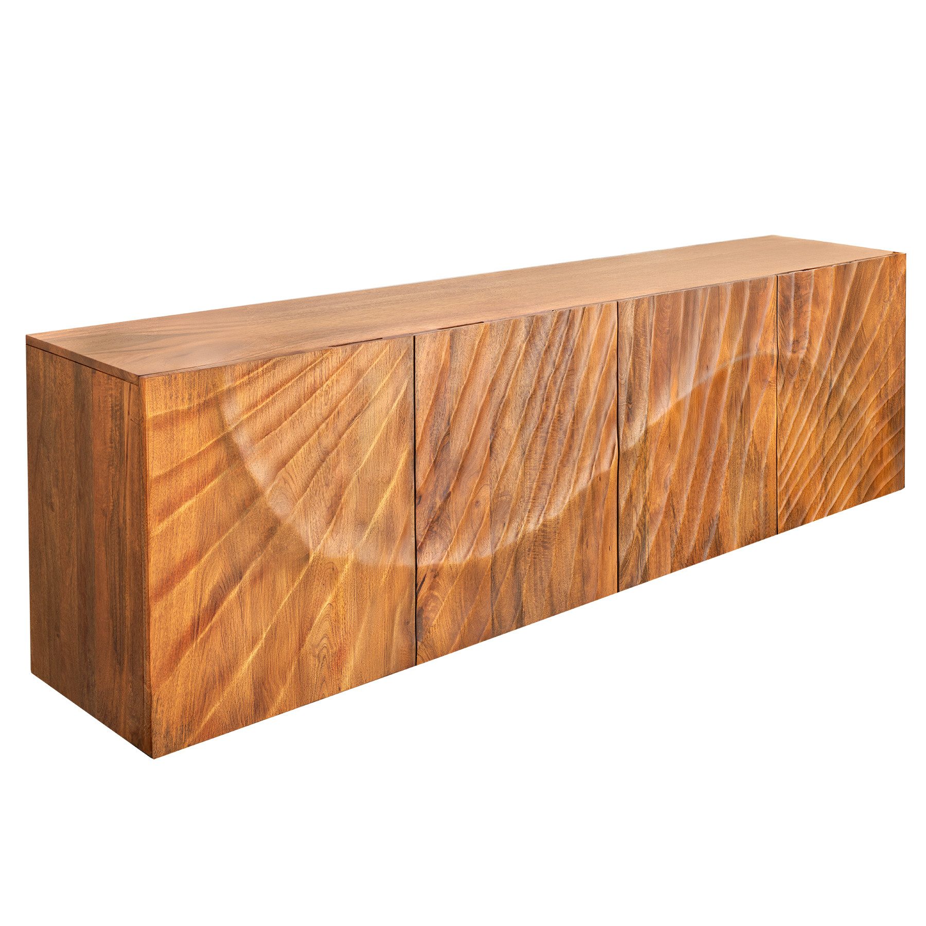 riess-ambiente Sideboard SCORPION 180cm braun - hängend, Mangoholz, 3D Schn günstig online kaufen