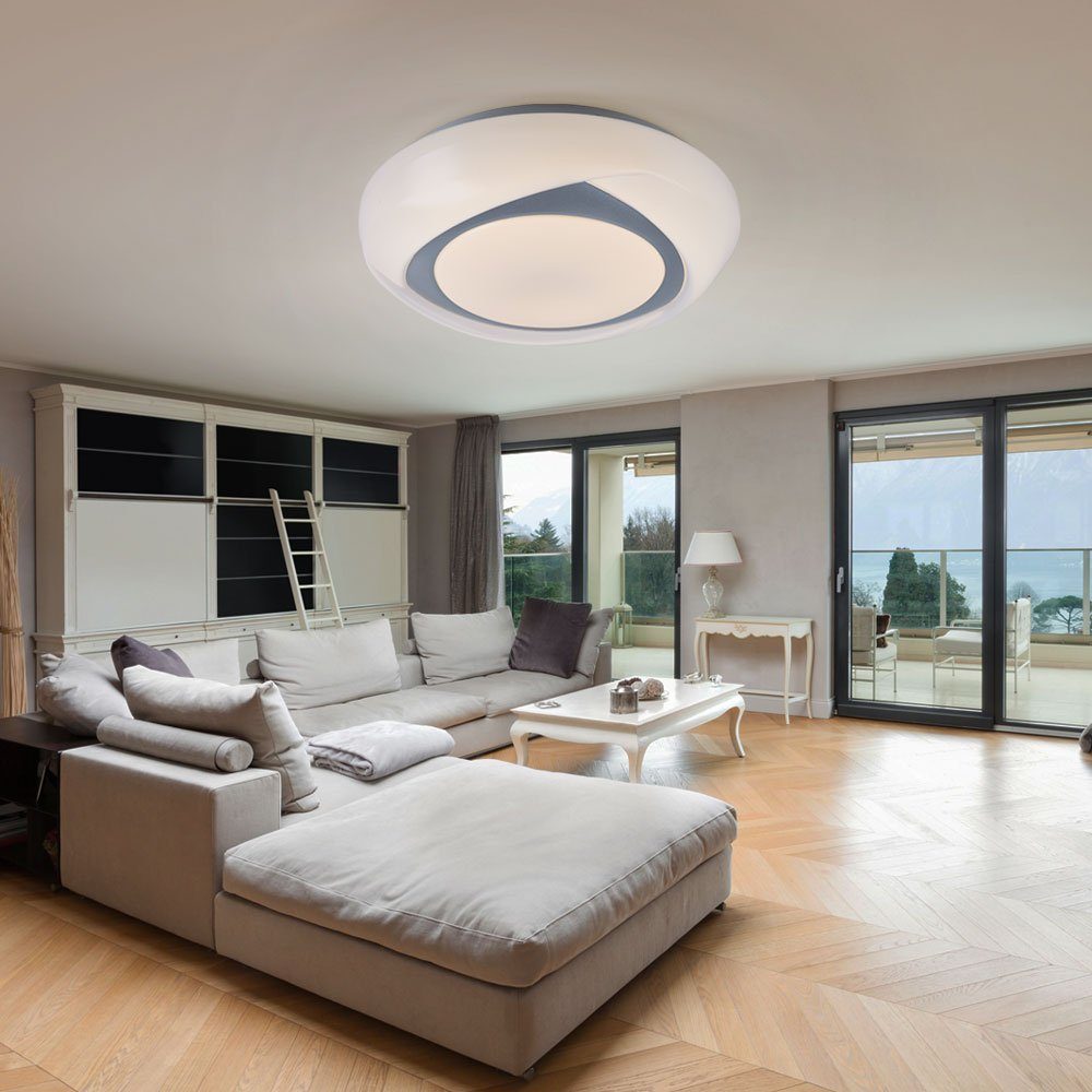 GLOBO LIGHTING LED Deckenleuchte, LED-Leuchtmittel fest verbaut, Warmweiß, Deckenleuchte Deckenlampe LED Küchenleuchte weiß Wohnzimmerlampe 2x