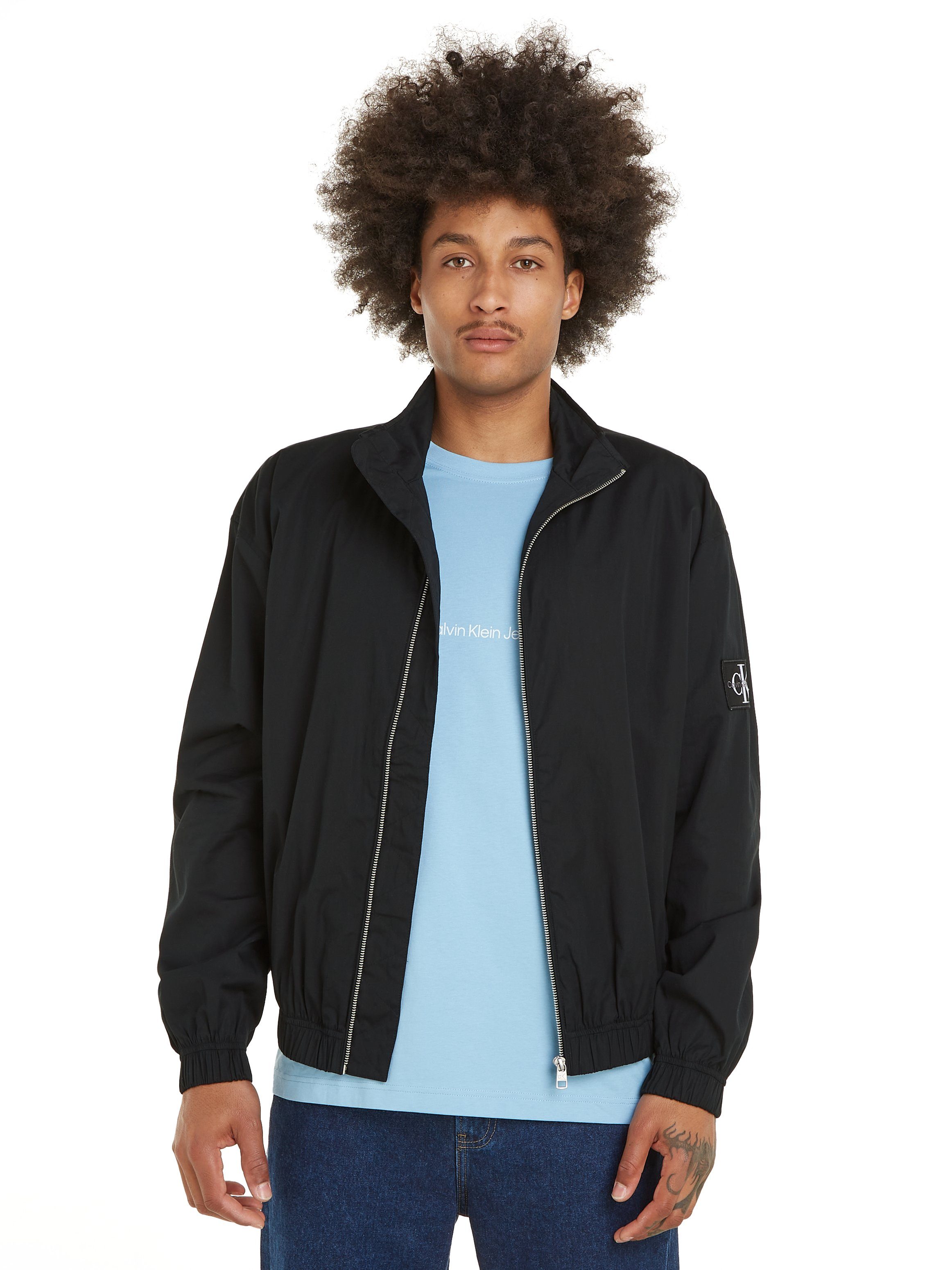 Calvin Klein Jeans Outdoorjacke CASUAL UTILITY HARRINGTON mit Logopatch